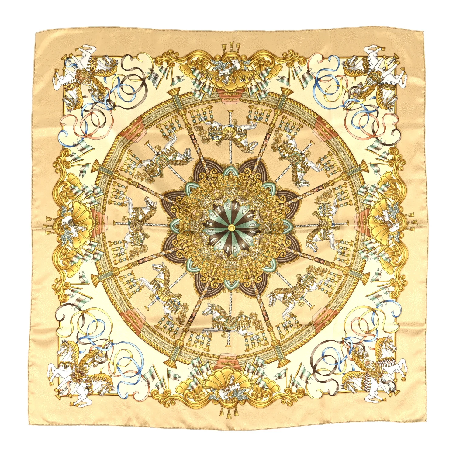 Silk Luna Park Scarf 90