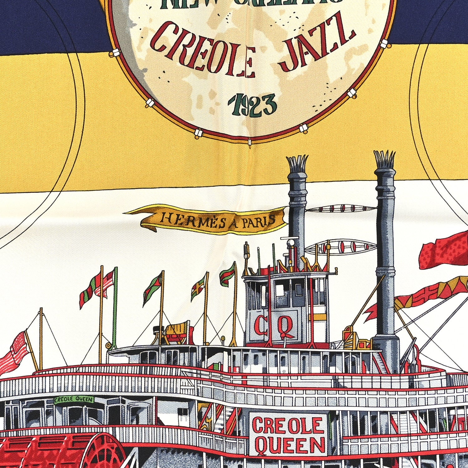 Silk New Orleans Creole Jazz Scarf 90 - Image 2