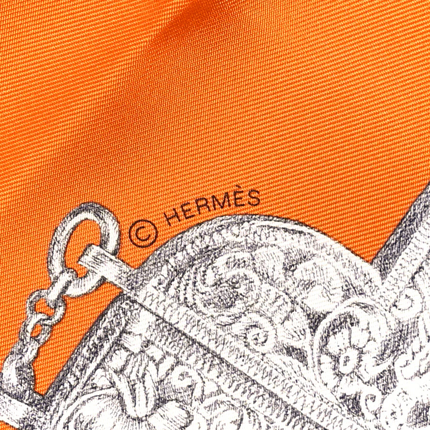 Silk Nous Sommes Inseparables Scarf 90 Poitron Anthracite - Image 4