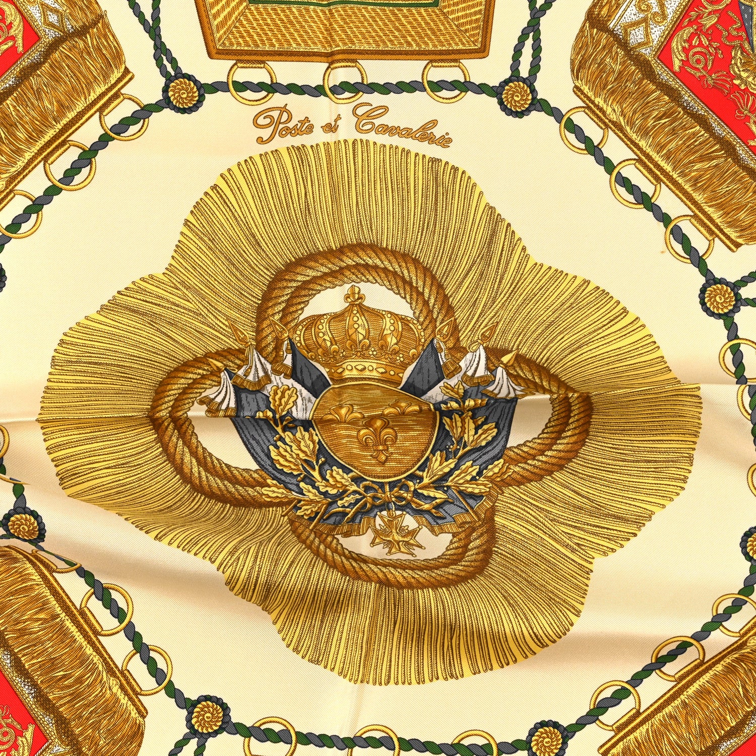 Silk Poste et Cavalerie Scarf 90 - Image 2