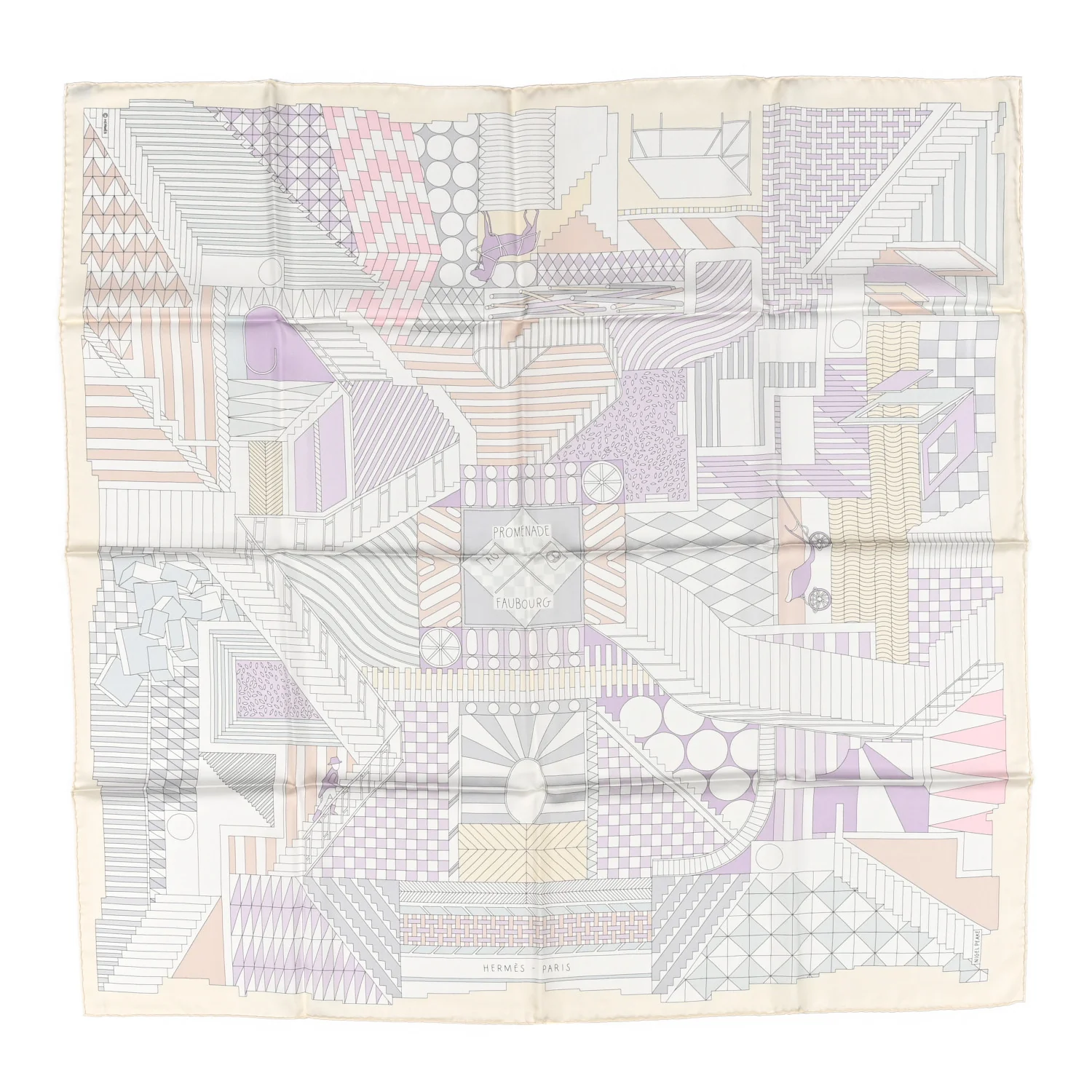 Silk Promenade Au Faubourg Scarf 90
