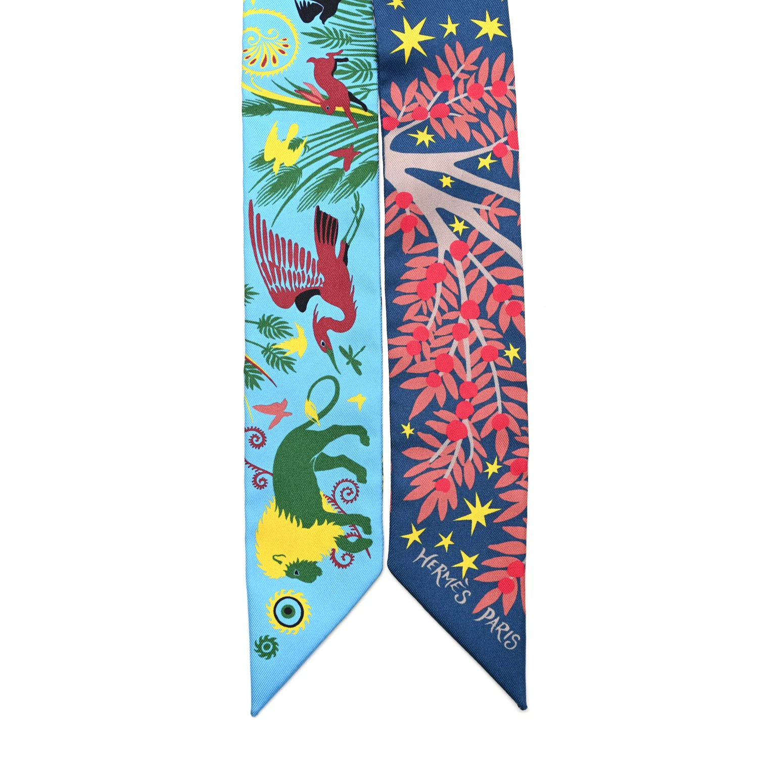 Silk Sous Le Charme D Orphee Twilly Marine Bleu Azure Jaune - Image 2