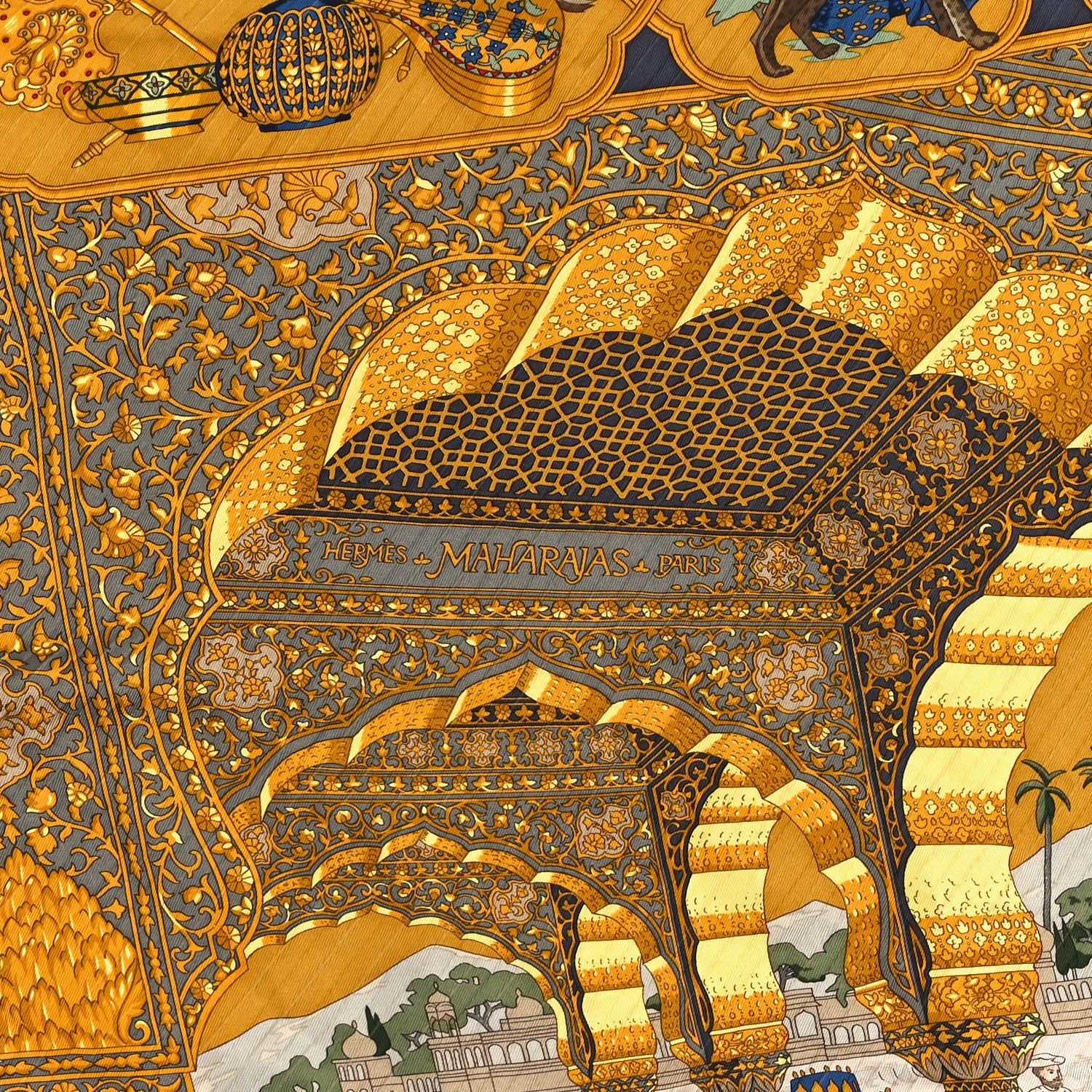 Silk Splendeur Des Maharajas Scarf 90 - Image 2