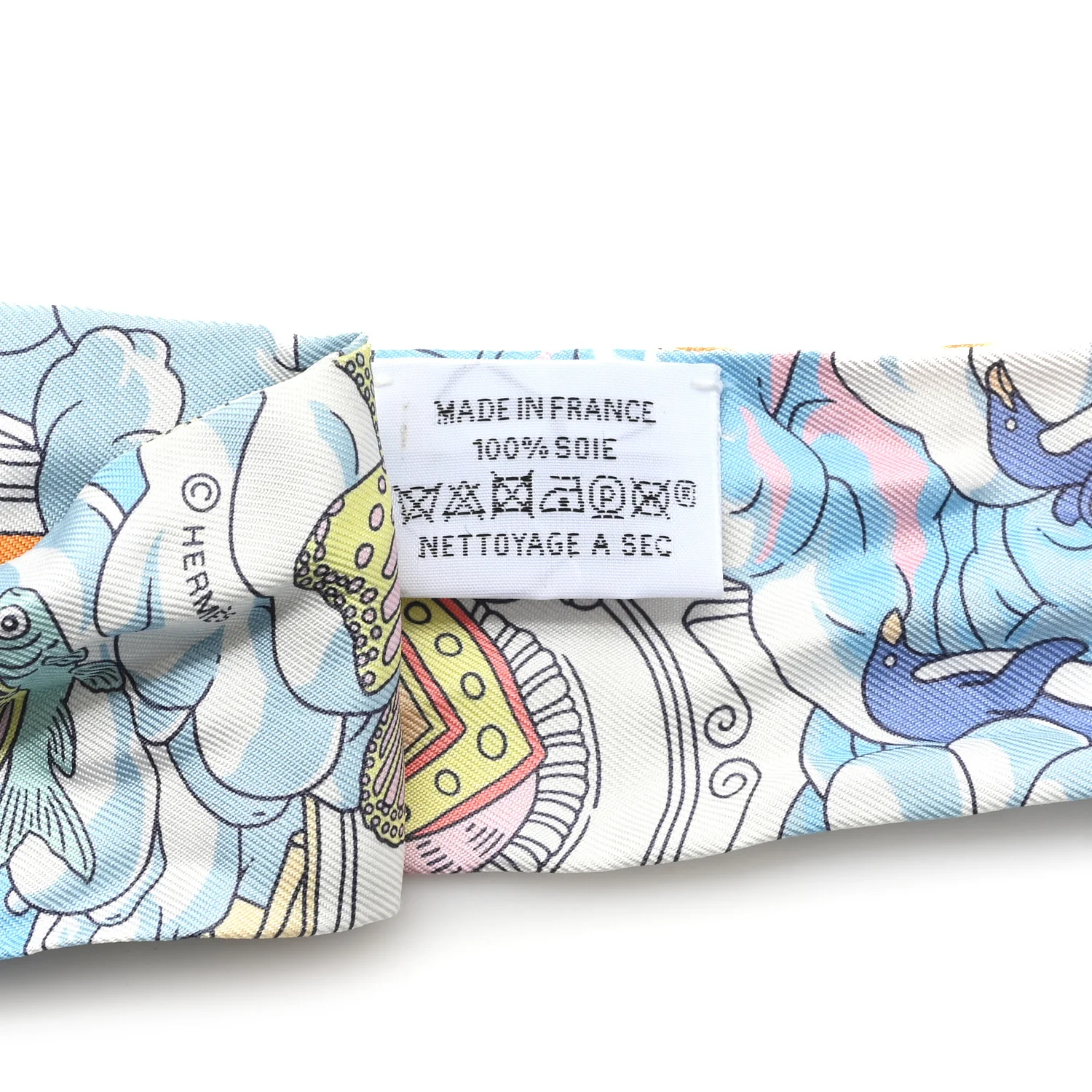 Silk Sur Mon Nuage Twilly Abricot Bleu Multicolor - Image 3