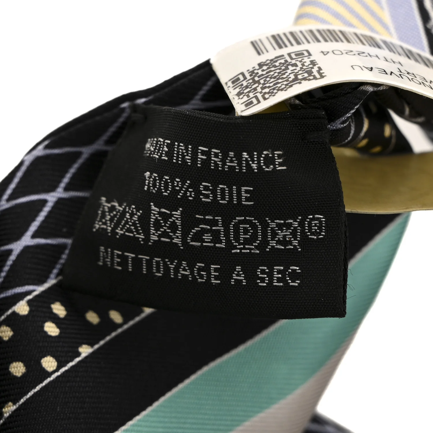 Silk Twilly Grand Theatre Nouveau Black Bleu Vert - Image 4