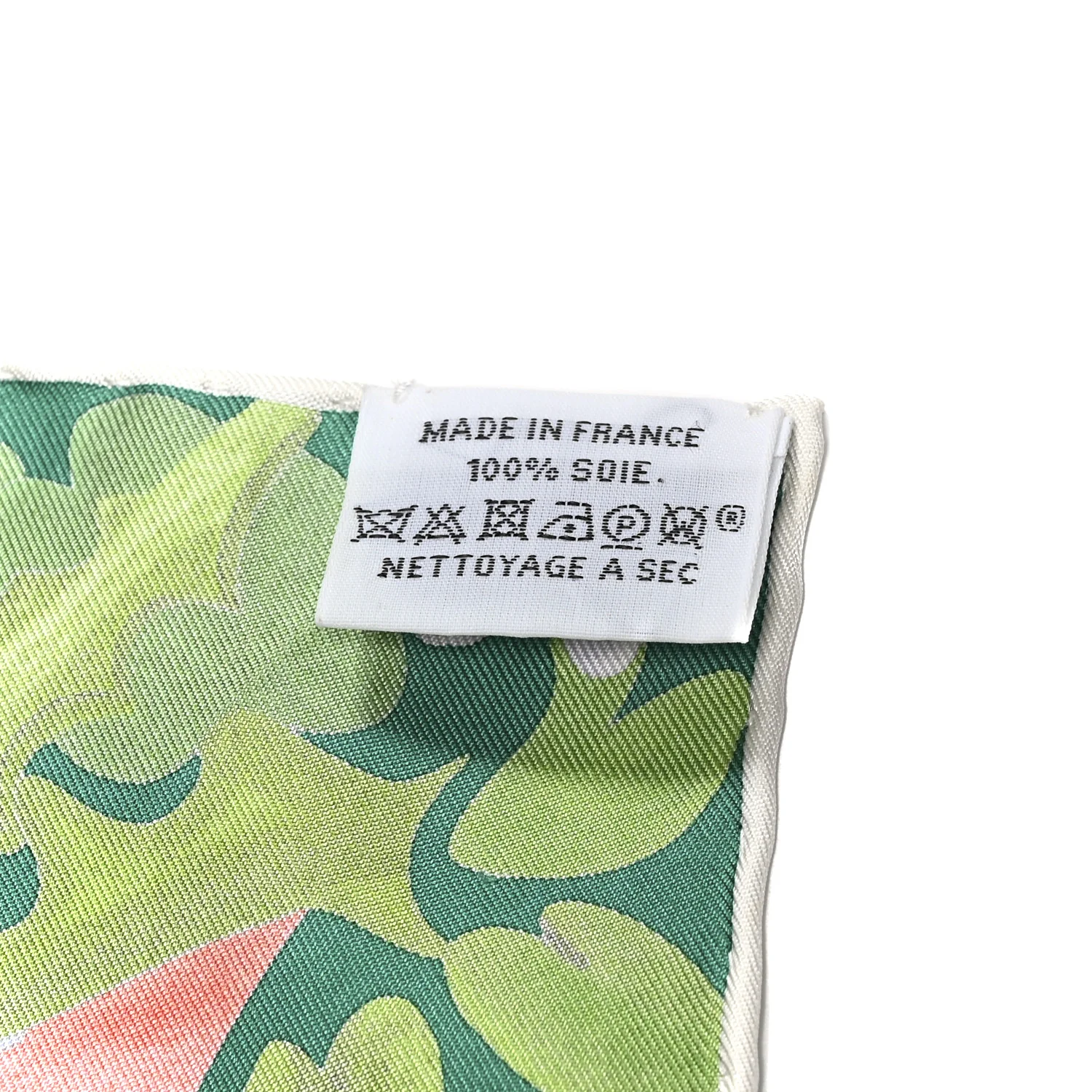 Silk Un Carre Sur l'Herbe Scarf 90 Bleu Ciel Vert Jaune - Image 3