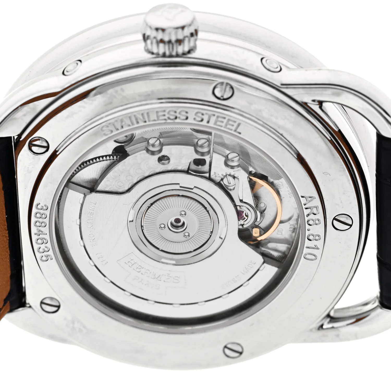 Stainless Steel Alligator 43mm Arceau Grande Lune Automatic Watch Bleu Abysse - Image 4