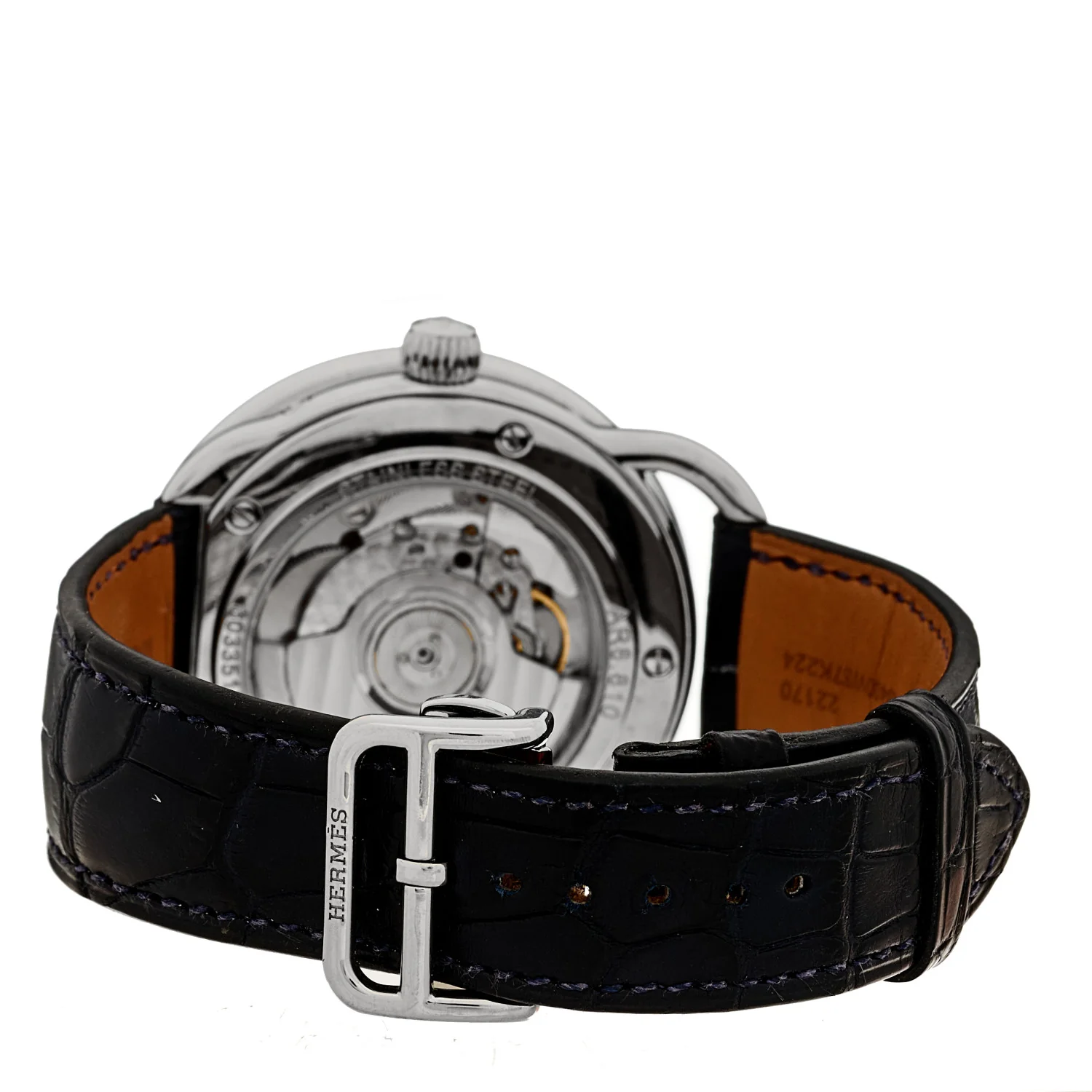 Stainless Steel Alligator 43mm Arceau Grande Lune Automatic Watch Bleu Abysse - Image 3