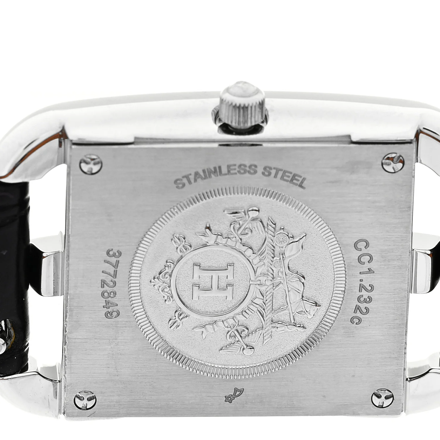 Stainless Steel Alligator Diamond Bezel 23mm Cape Cod Quartz Watch Noir - Image 4