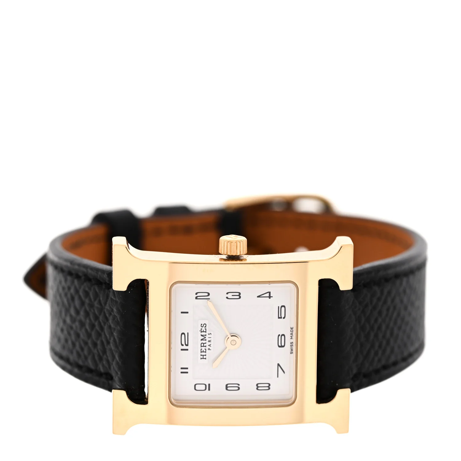 Stainless Steel Epsom 21mm Heure H Hour Quartz Watch Noir - Image 2