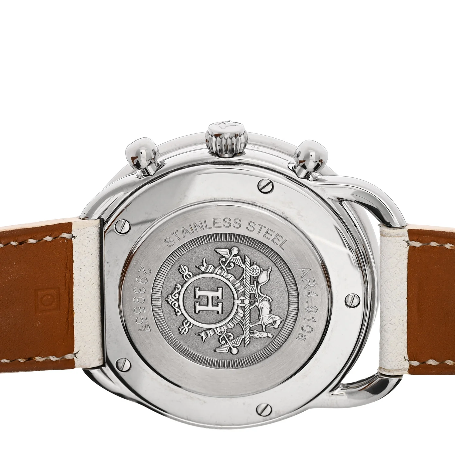 Stainless Steel Epsom 43mm Arceau Chronograph Automatic Watch Blanc - Image 4