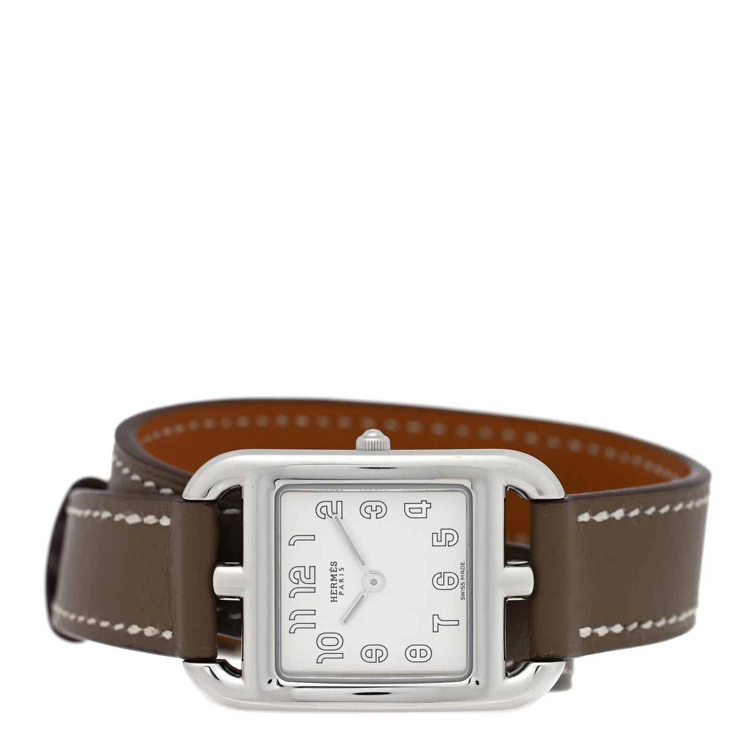 Stainless Steel Swift 23mm Cape Cod Double Tour Quartz Watch Etoupe - Image 2