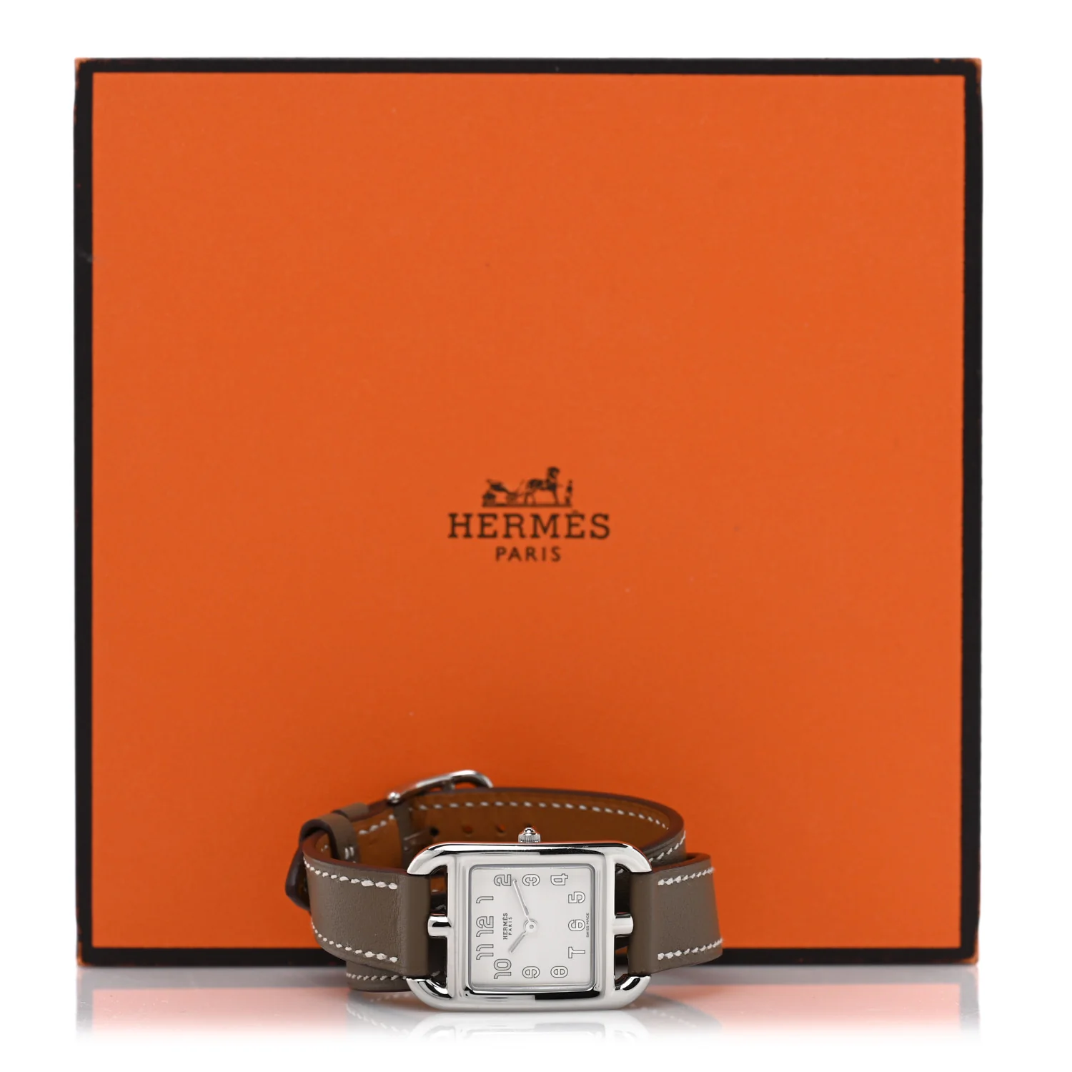 Stainless Steel Swift 23mm Cape Cod Double Tour Quartz Watch Etoupe - Image 5