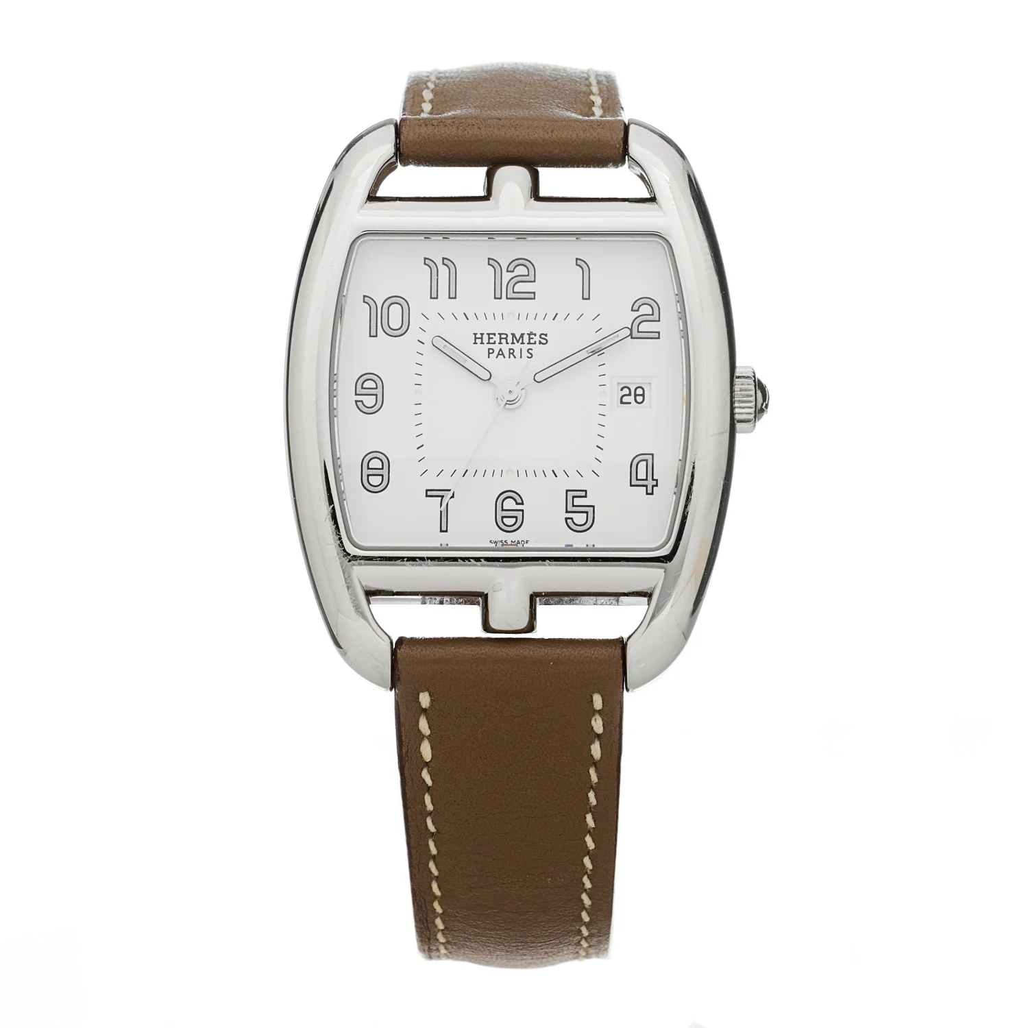 Stainless Steel Swift 33mm Cape Cod Tonneau Quartz Watch Etoupe