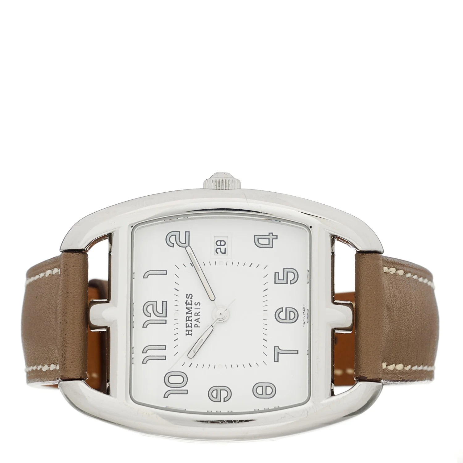 Stainless Steel Swift 33mm Cape Cod Tonneau Quartz Watch Etoupe - Image 2