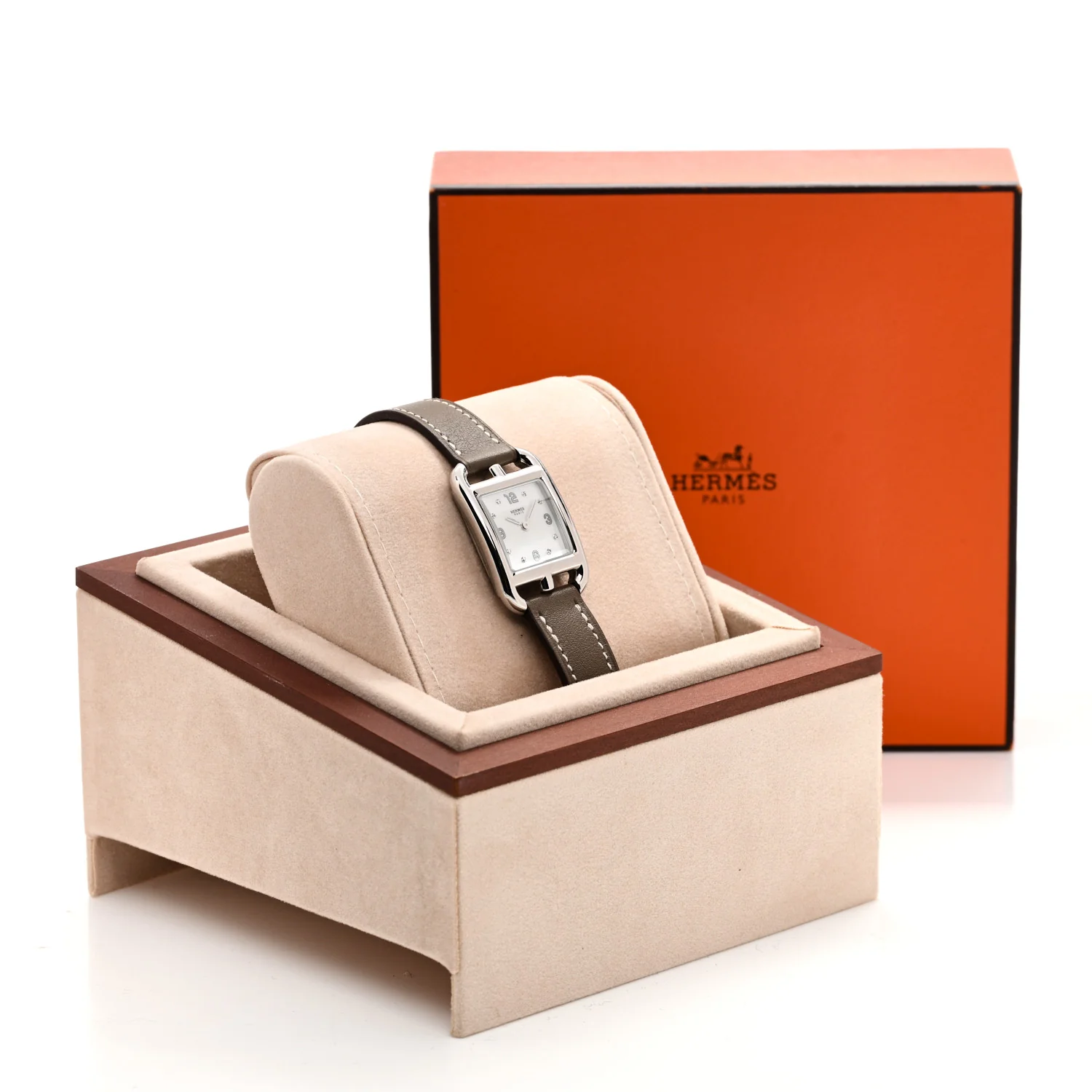 Stainless Steel Swift Diamond Mother of Pearl 23mm Cape Cod Quartz Watch Etoupe - Image 5