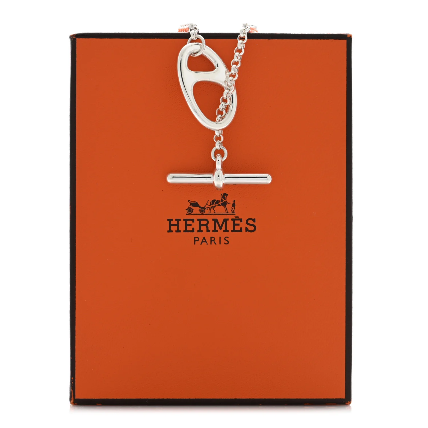 Sterling Silver Chaine D'Ancre Punk Toggle Necklace - Image 5