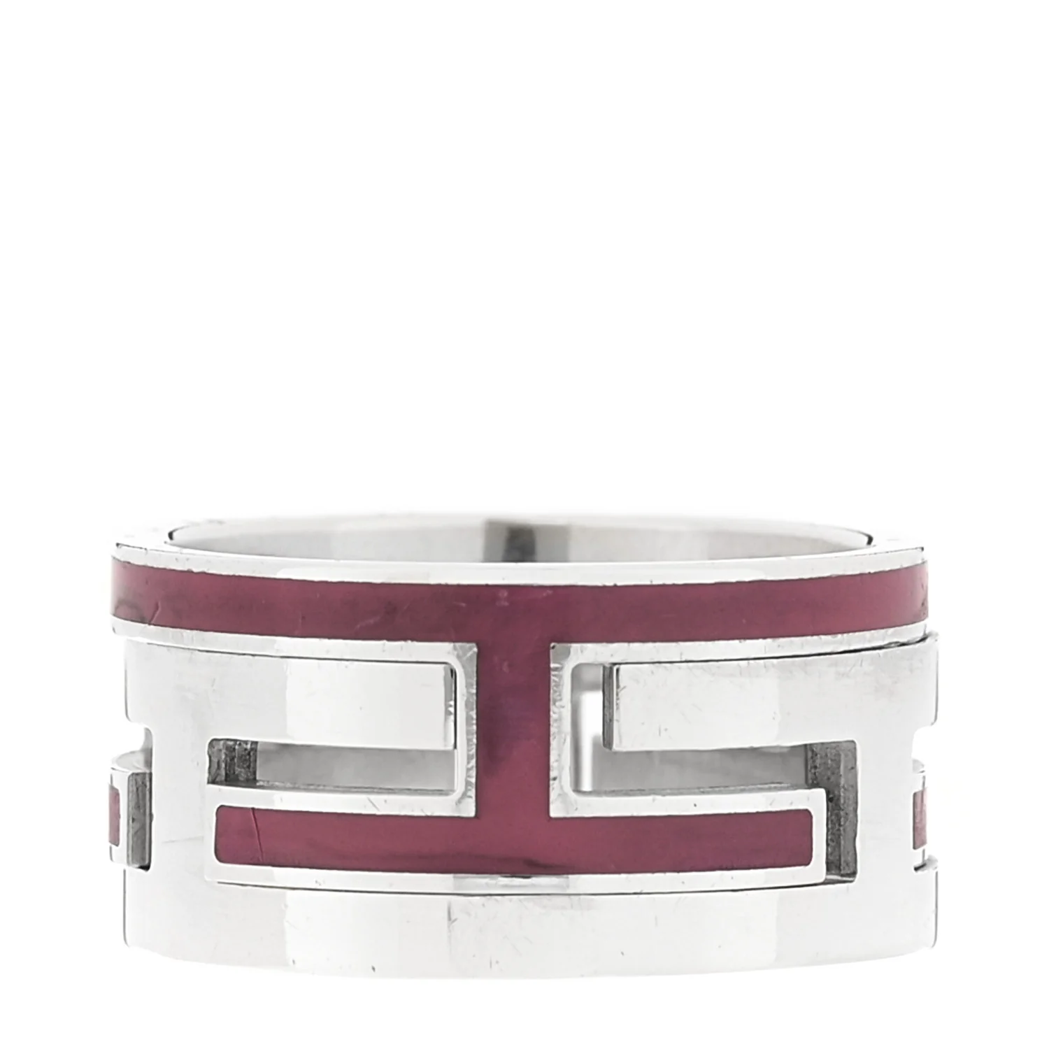 Sterling Silver Enamel Arcane Move H Ring 51 5.75 Rose
