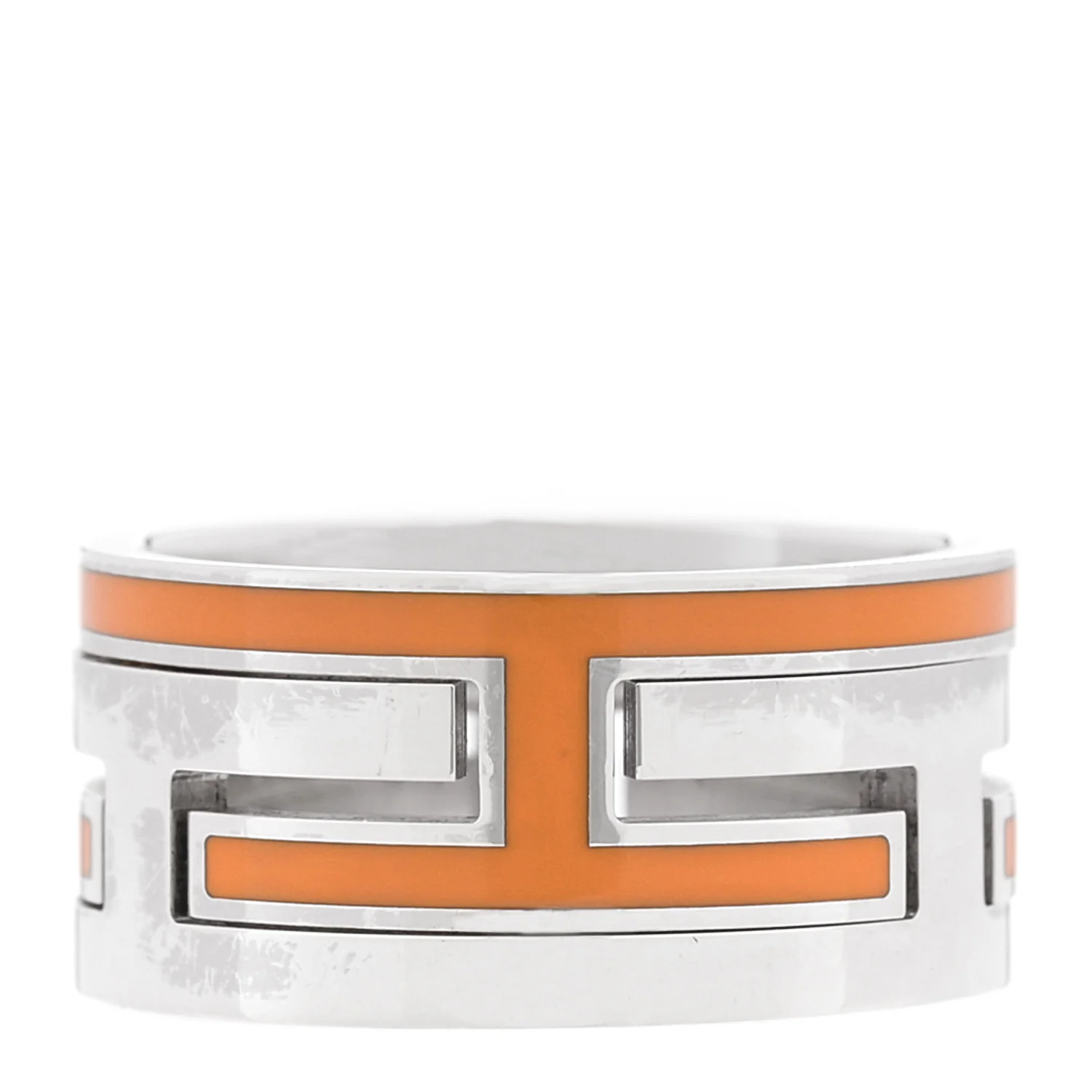 Sterling Silver Enamel Arcane Move H Ring 54 7 Orange