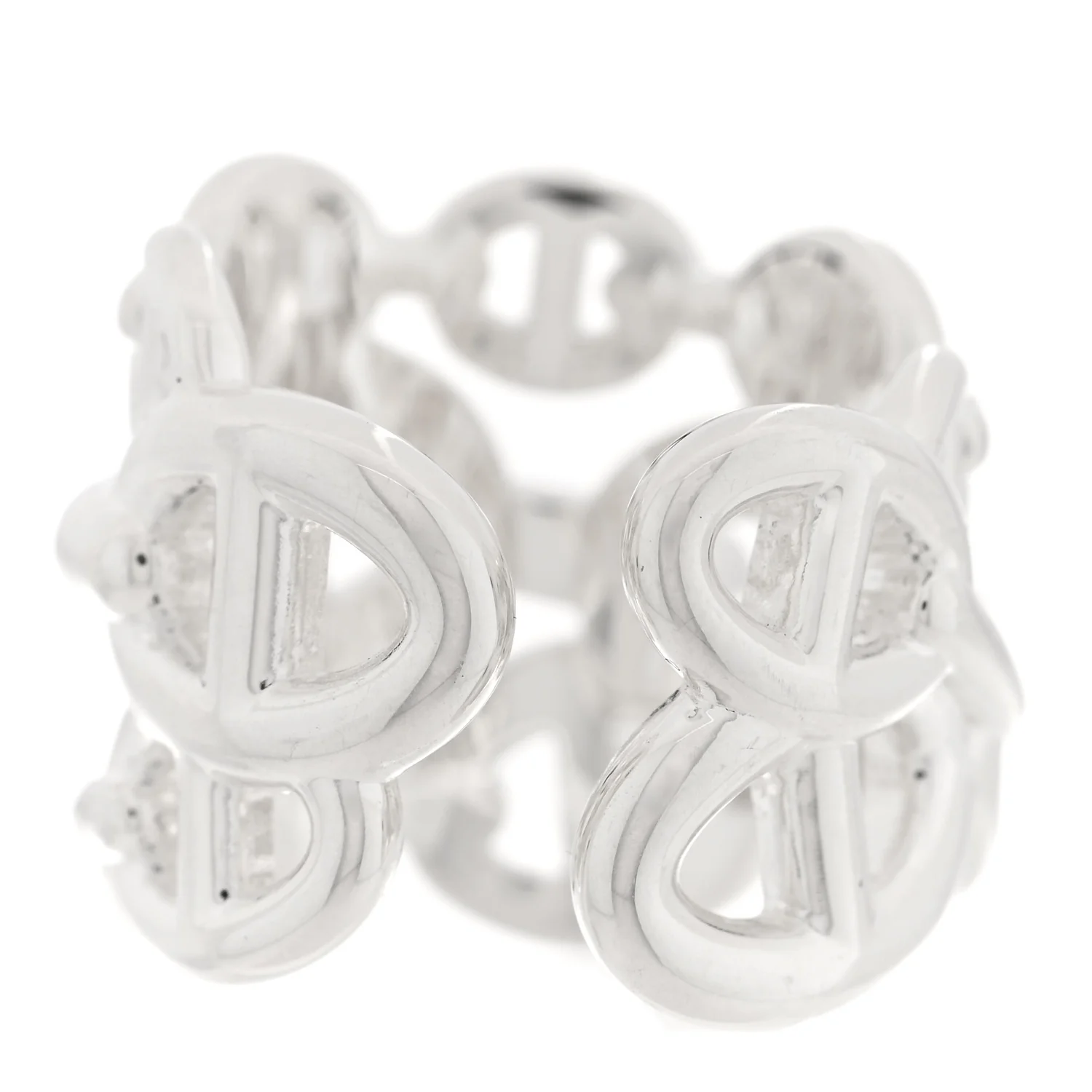 Sterling Silver GM Chaine d'ncre Enchainee Band Ring 49 4.75 - Image 3
