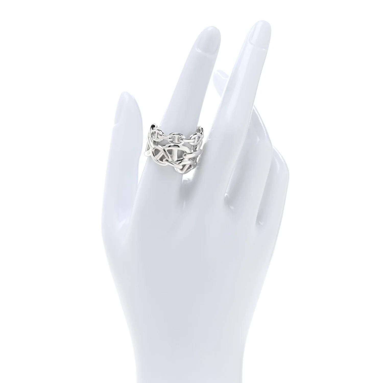 Sterling Silver GM Chaine d'ncre Enchainee Band Ring 58 8.25 - Image 2