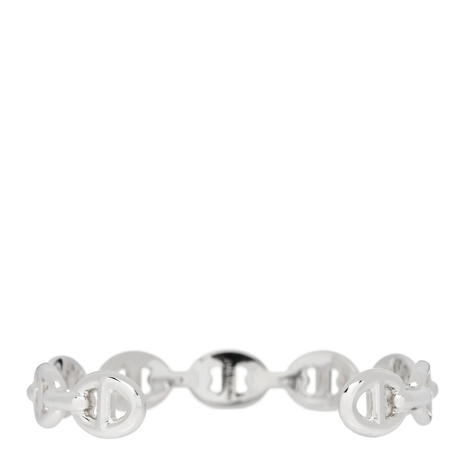 Sterling Silver MM Chaine d'Ancre Enchainee Cuff Bracelet SH - Image 2