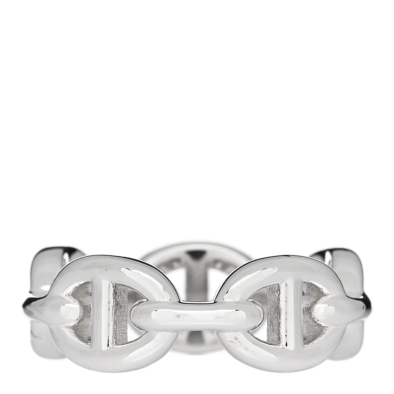 Sterling Silver PM Chaine d'Ancre Enchainee Band Ring 50 5.25 - Image 3