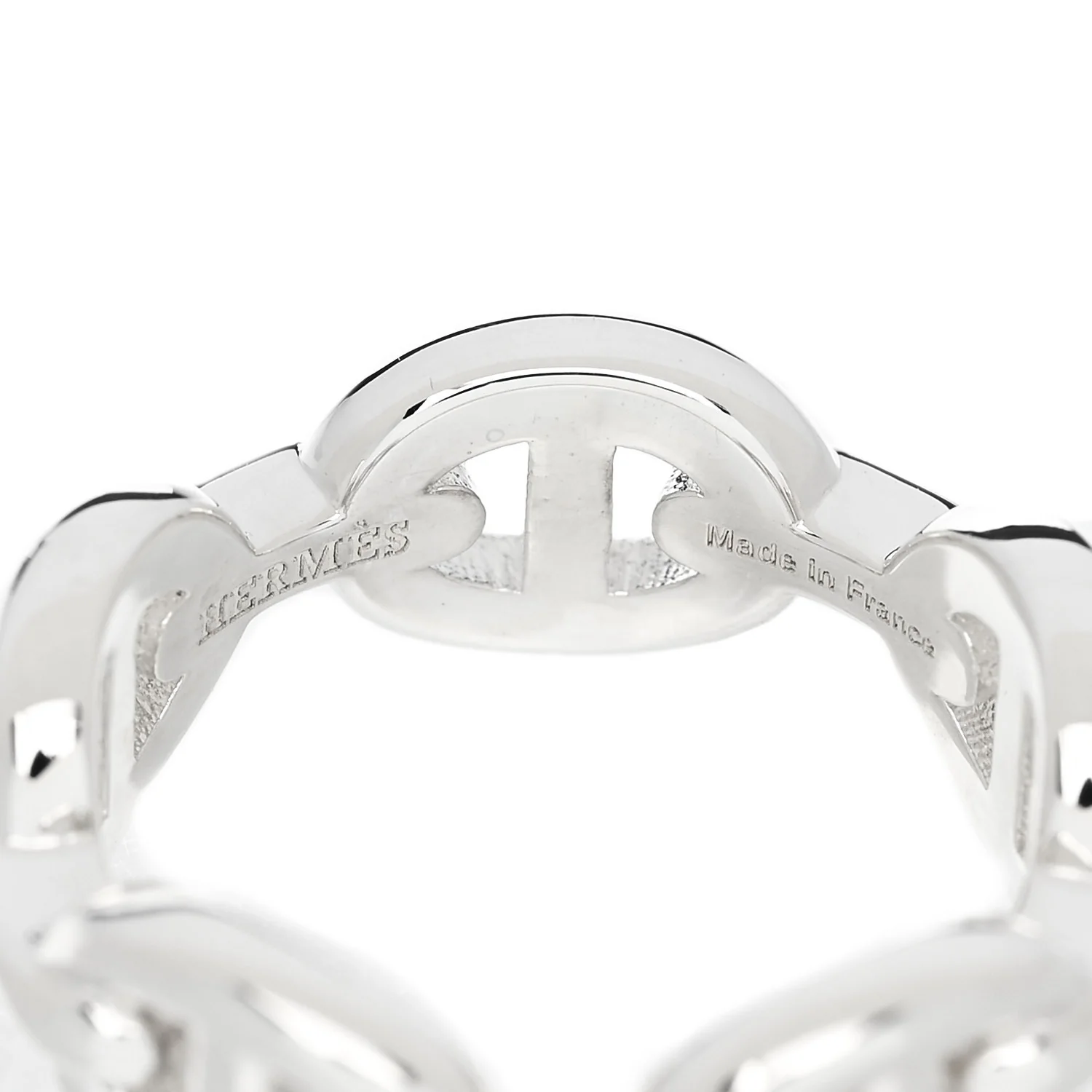 Sterling Silver PM Chaine d'Ancre Enchainee Band Ring 50 5.25 - Image 4
