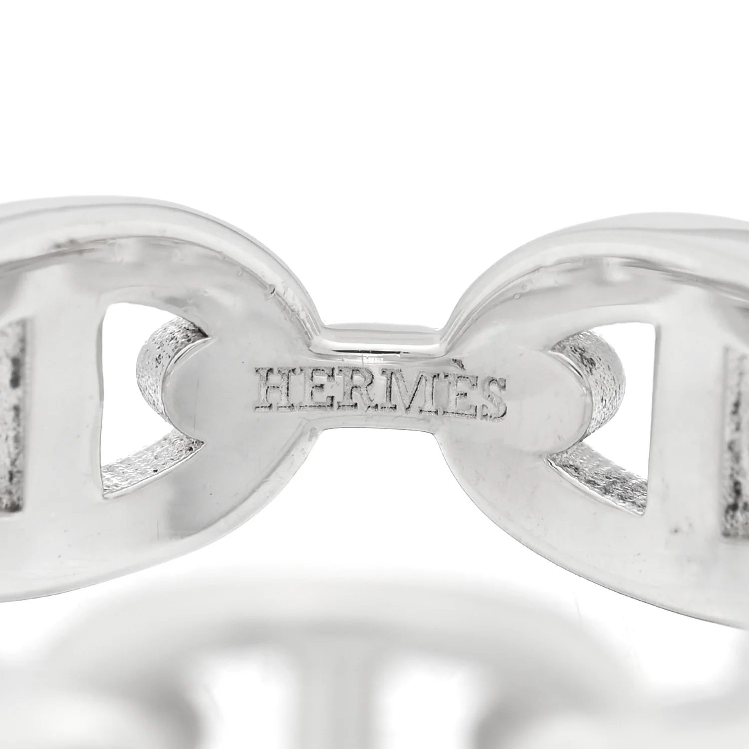 Sterling Silver PM Chaine d'Ancre Enchainee Band Ring 56 7.75 - Image 4