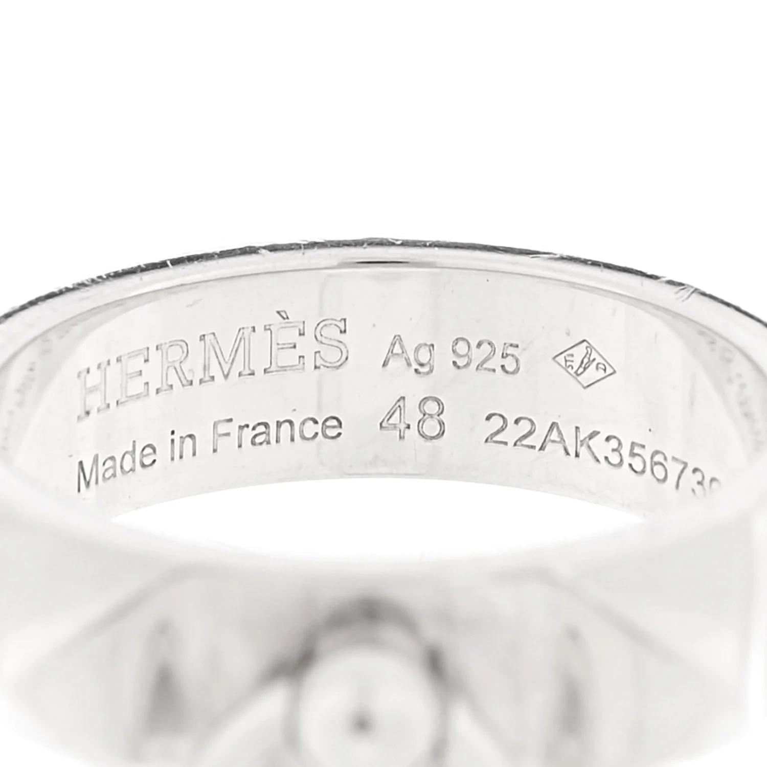 Sterling Silver PM Collier De Chien Ring 48 4.5 - Image 4