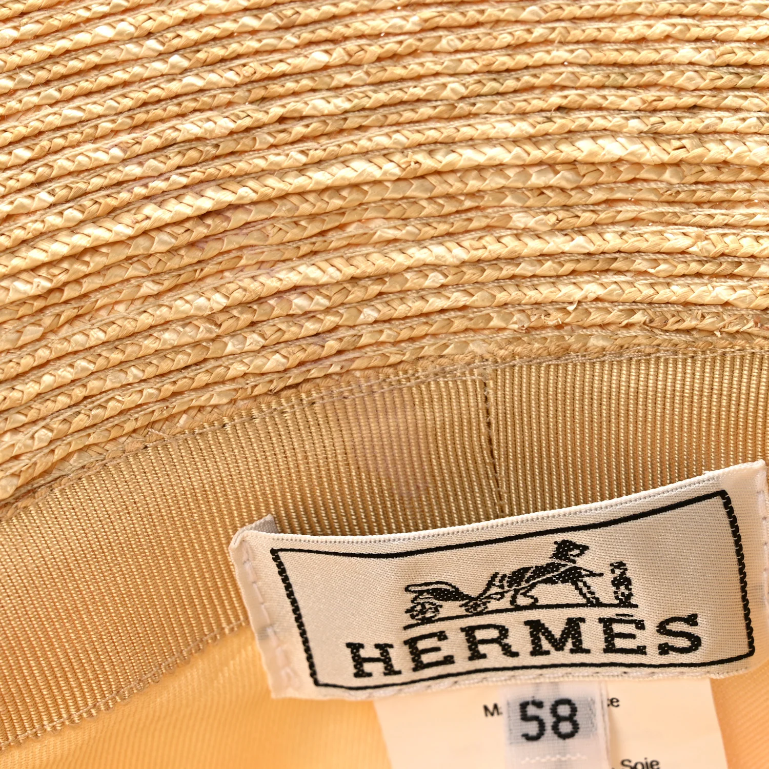 Straw Silk Cotton Harper Bloom Bucket Hat 58 Naturel Beige - Image 9