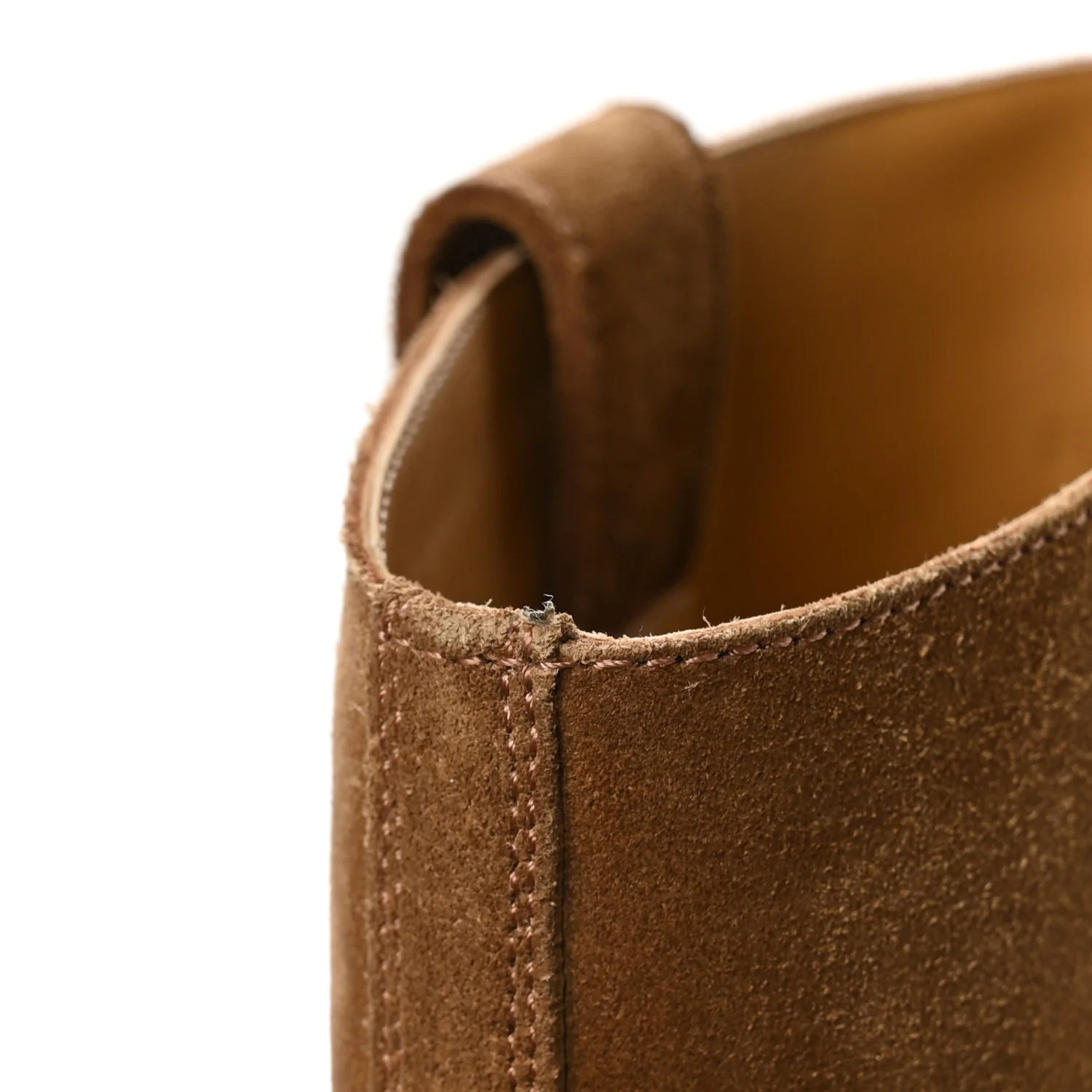 Suede Calfskin Folk 35 Cowboy Boots 36.5 Camel - Image 9