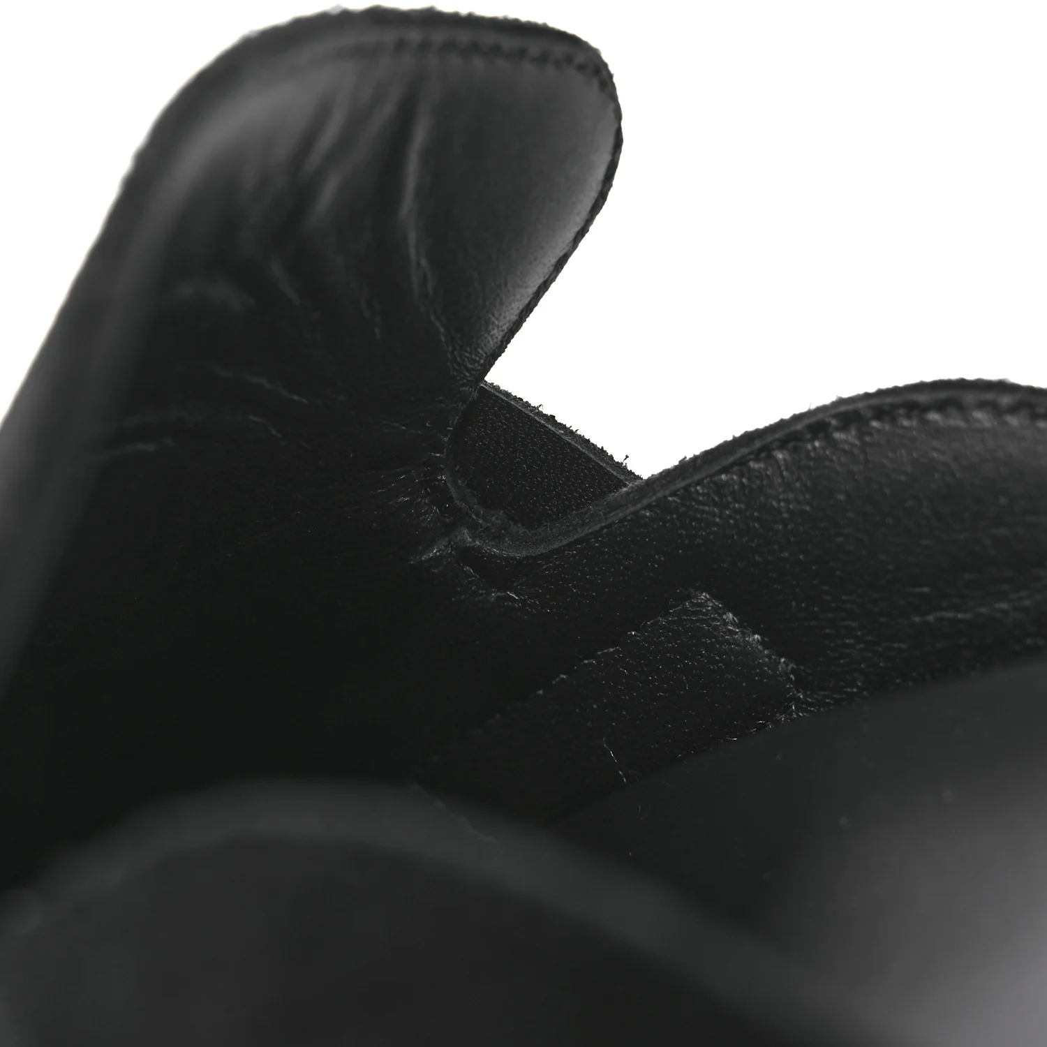 Suede Calfskin Go Mules 38.5 Black - Image 10