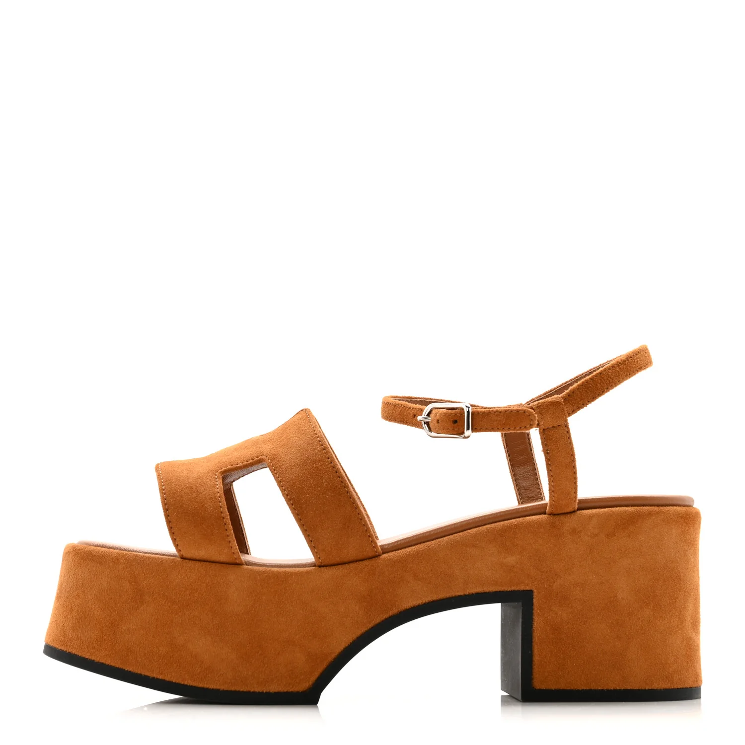 Suede Goatskin Jam 30 Sandals 36.5 Naturel - Image 2
