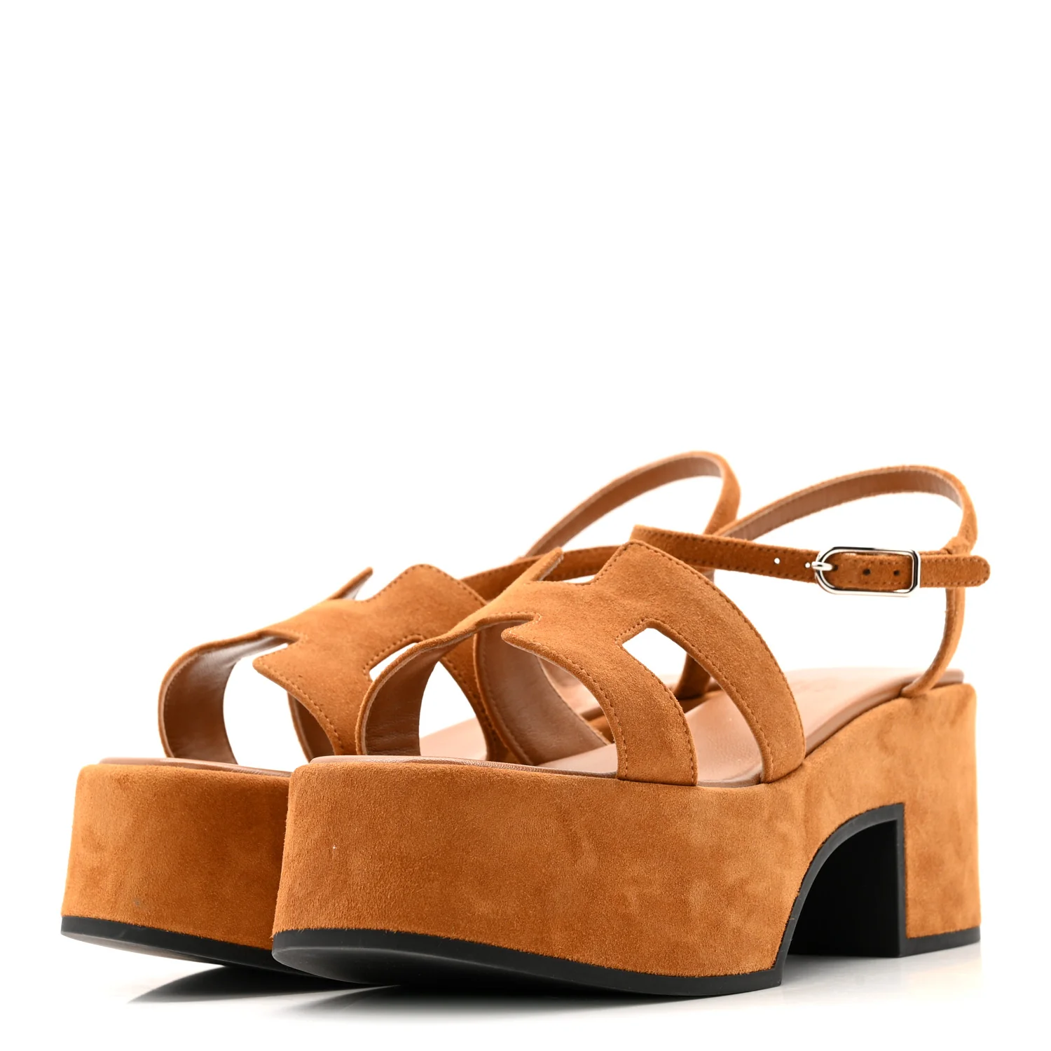 Suede Goatskin Jam 30 Sandals 36.5 Naturel - Image 8