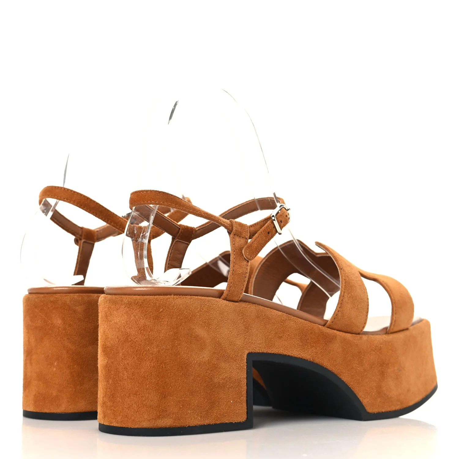 Suede Goatskin Jam 30 Sandals 38 Naturel - Image 5