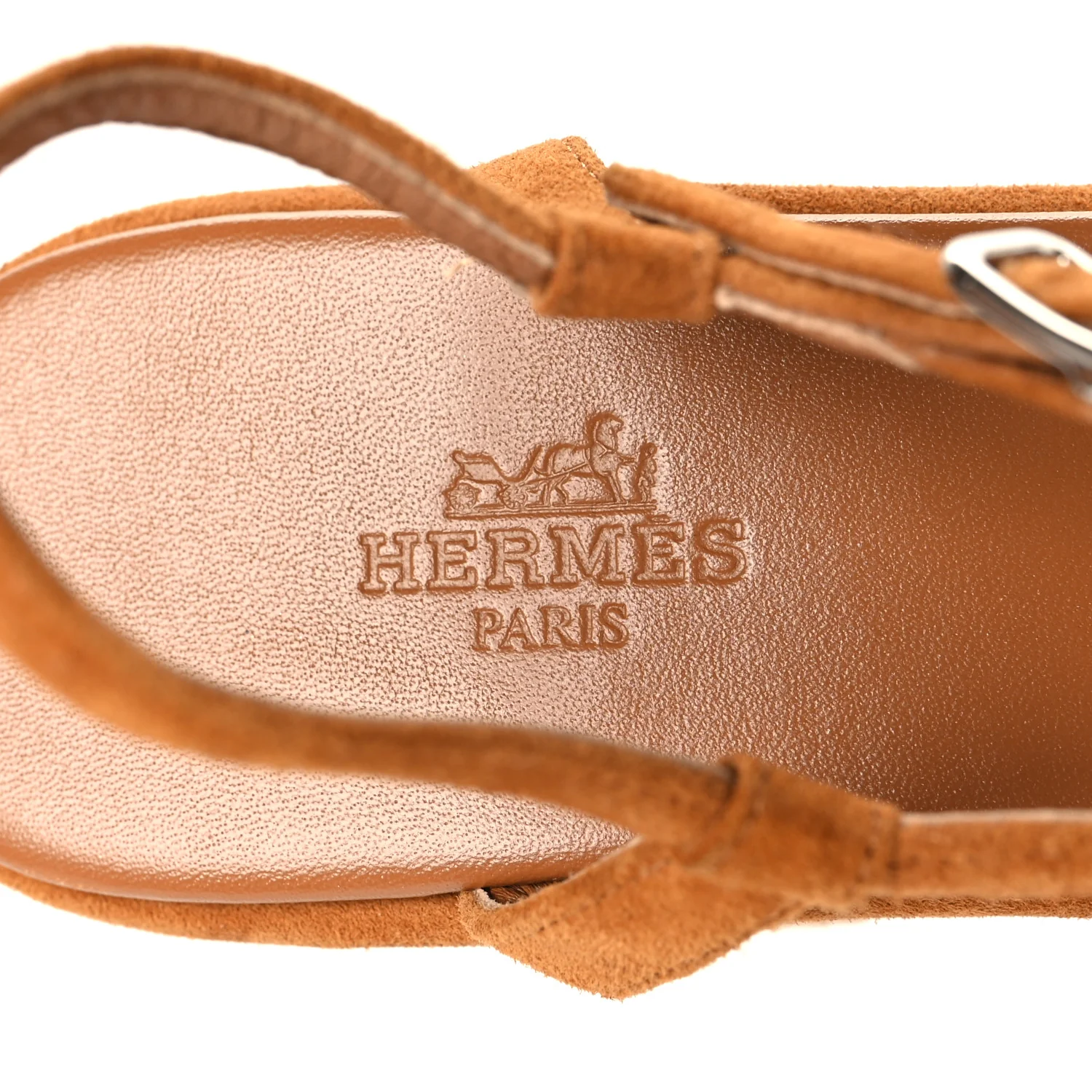 Suede Goatskin Jam 30 Sandals 38 Naturel - Image 9