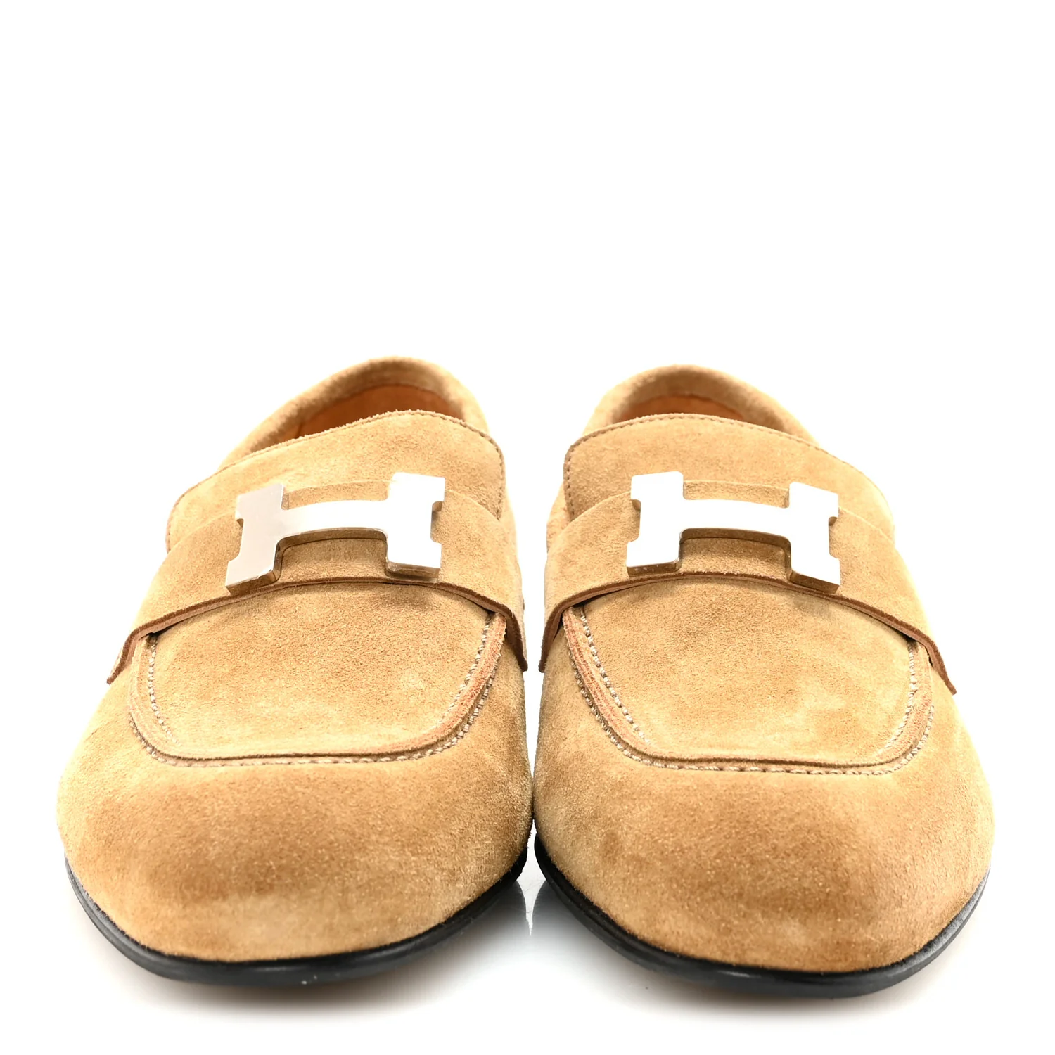 Suede Goatskin Paris Loafers 39 Marron Havane - Image 3