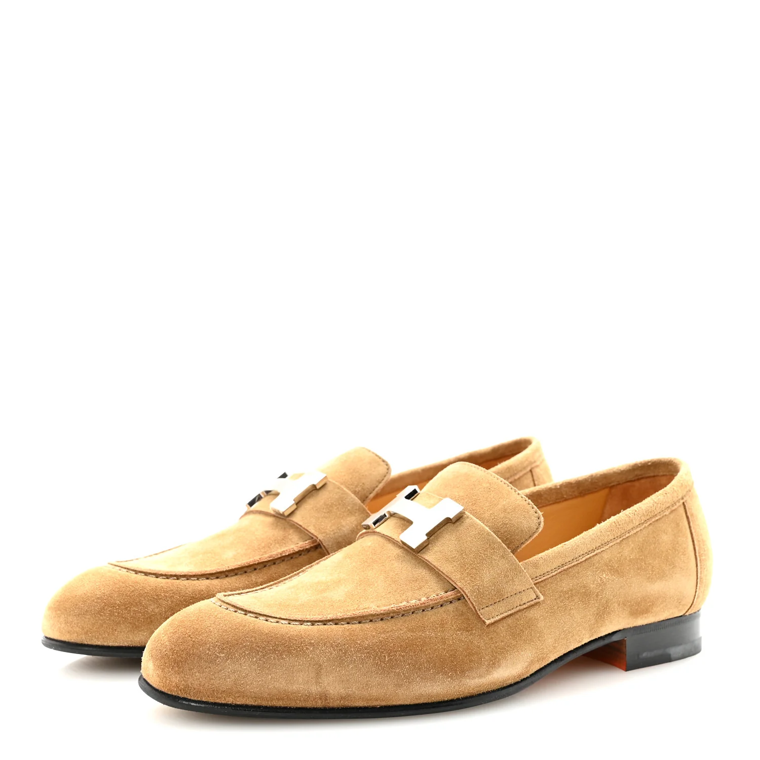 Suede Goatskin Paris Loafers 39 Marron Havane - Image 4
