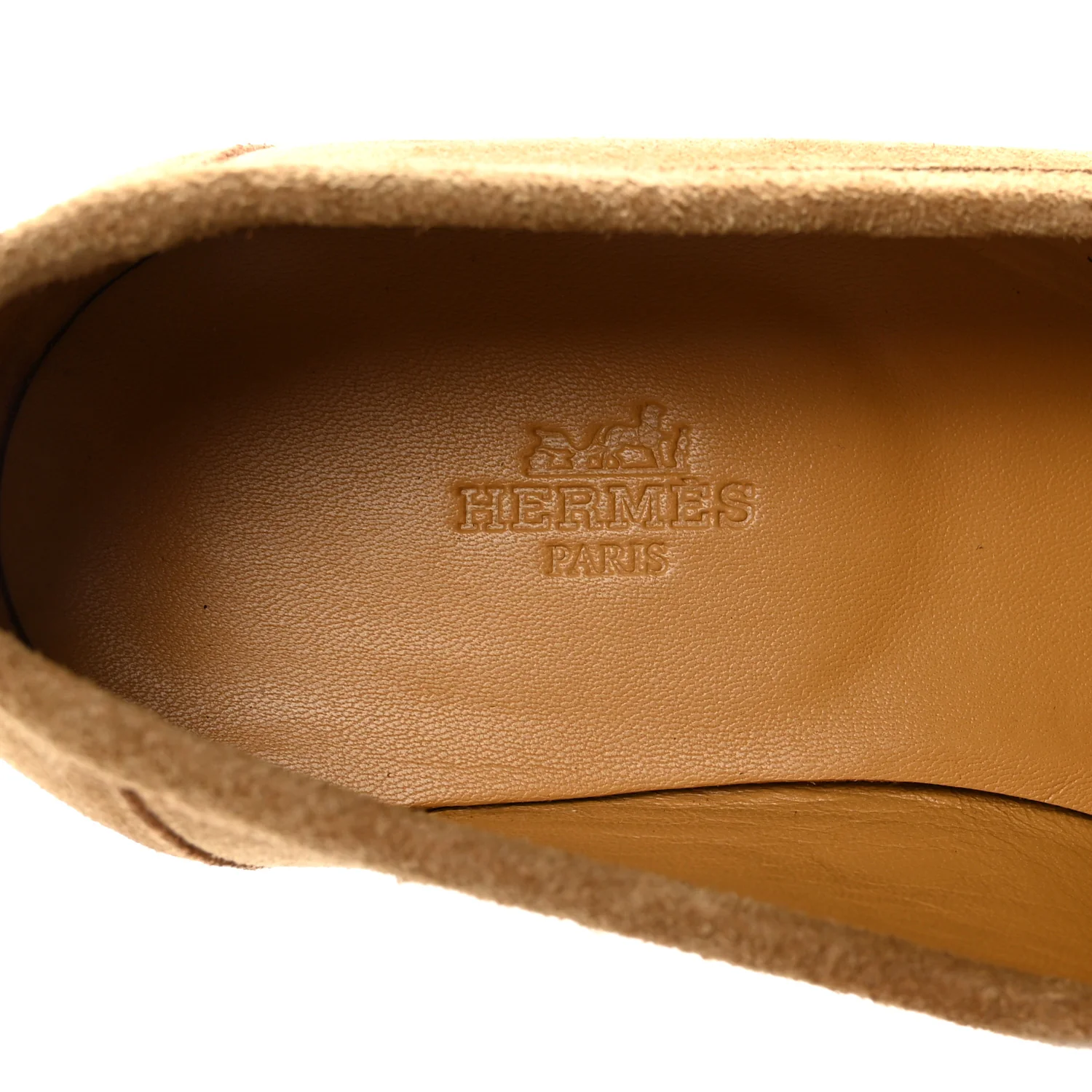 Suede Goatskin Paris Loafers 39 Marron Havane - Image 8