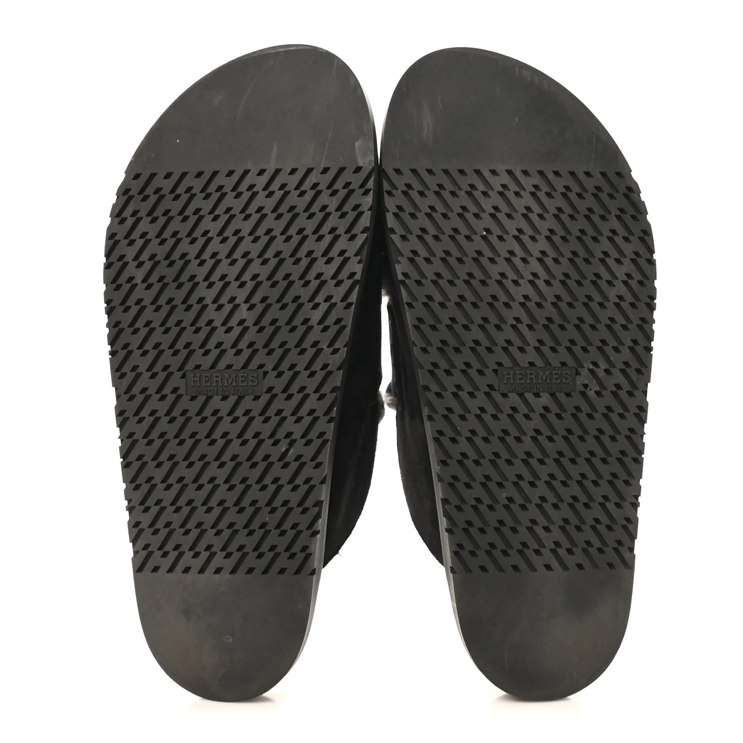 Suede Goatskin Shearling Mens Go Mules 43.5 Black - Image 6