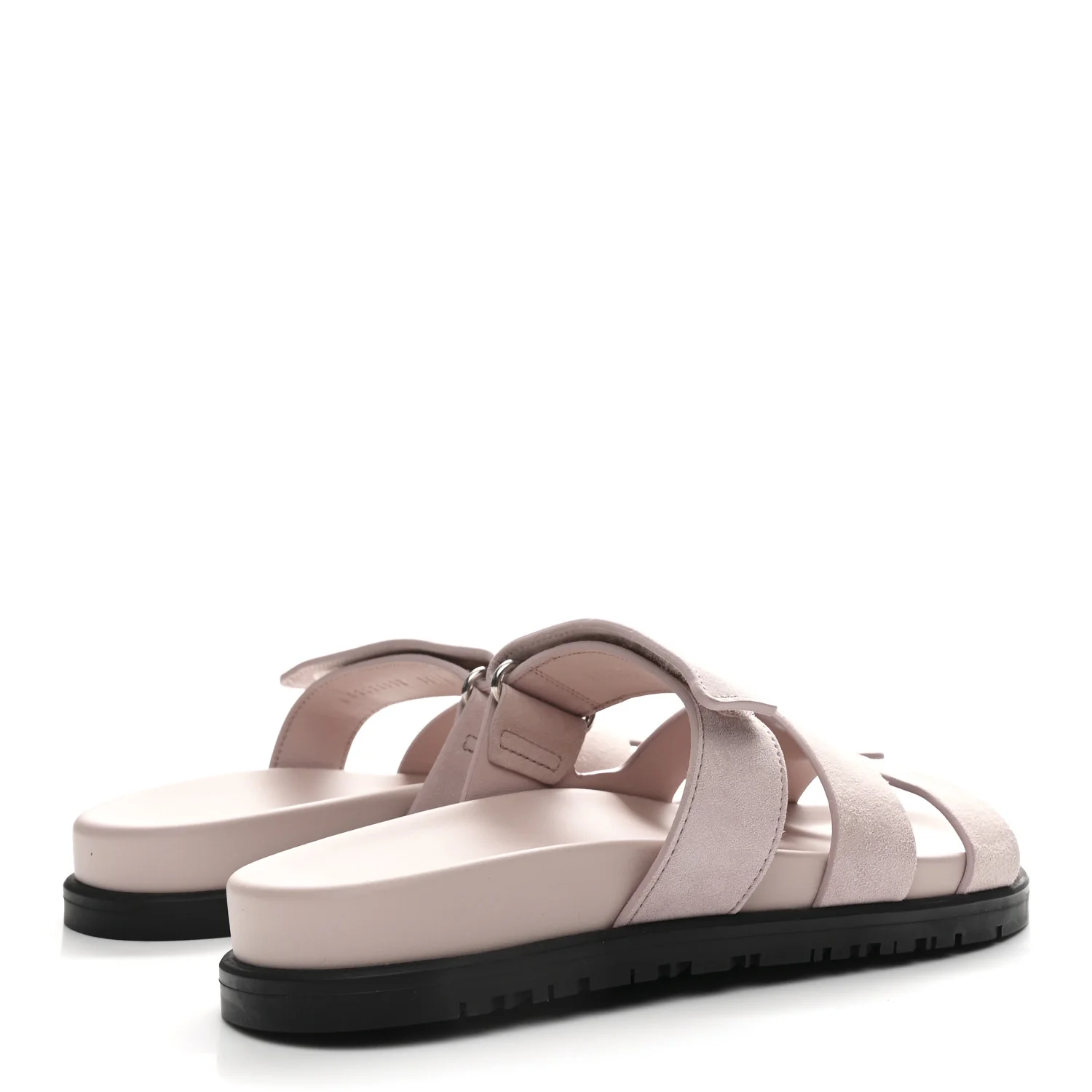 Suede Goatskin Womens Chypre Sandals 36 Rose Porcelaine - Image 5