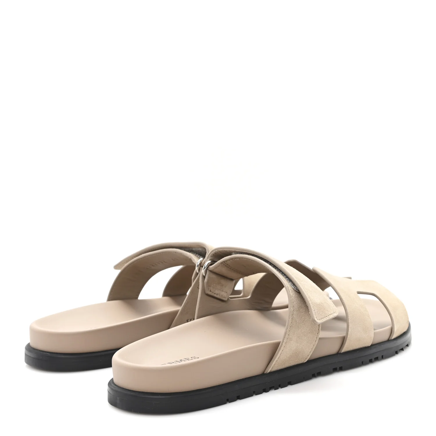 Suede Goatskin Womens Chypre Sandals 41 Beige Sable - Image 5