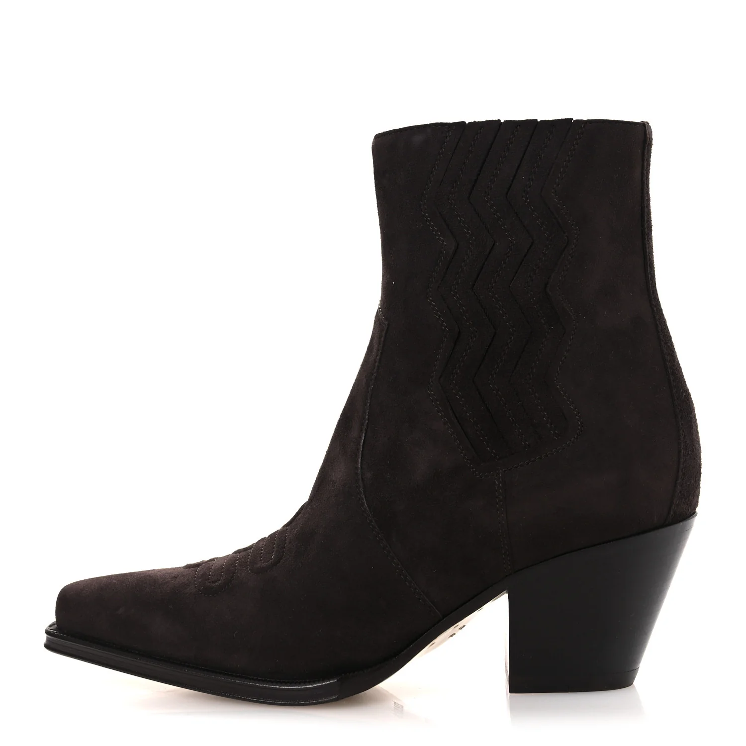 Suede Womens Vegas Ankle Boot 38.5 Marron Ebene