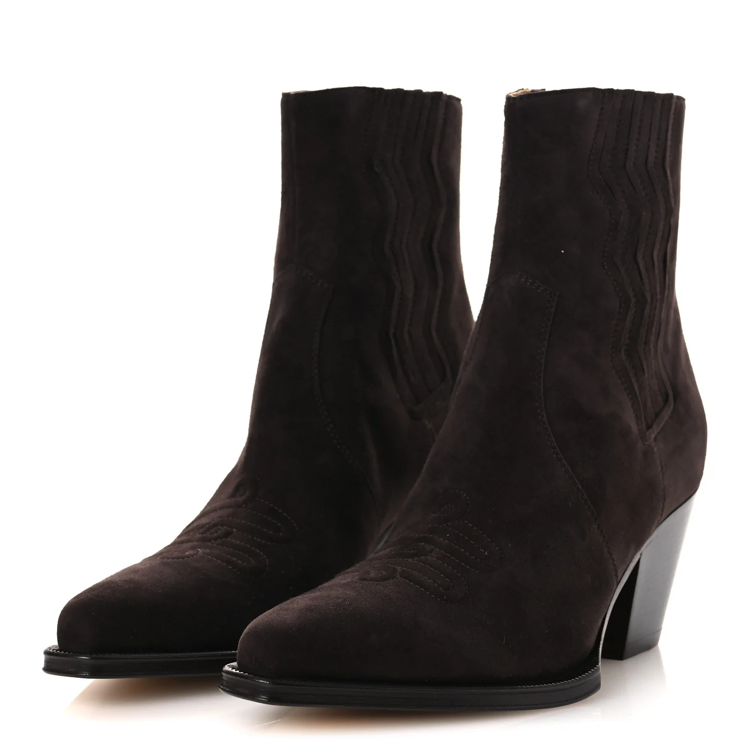 Suede Womens Vegas Ankle Boot 38.5 Marron Ebene - Image 4
