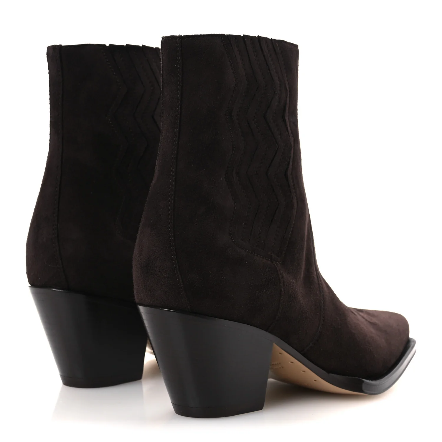 Suede Womens Vegas Ankle Boot 38.5 Marron Ebene - Image 5