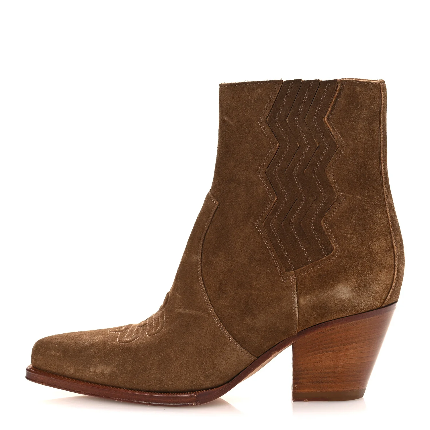 Suede Womens Vegas Ankle Boot 40 Brun Fume