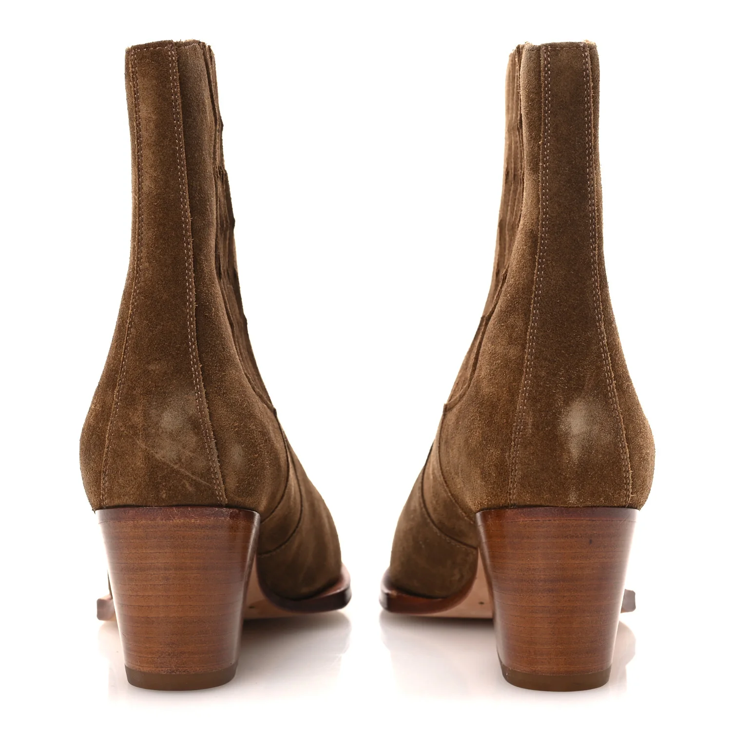 Suede Womens Vegas Ankle Boot 40 Brun Fume - Image 6