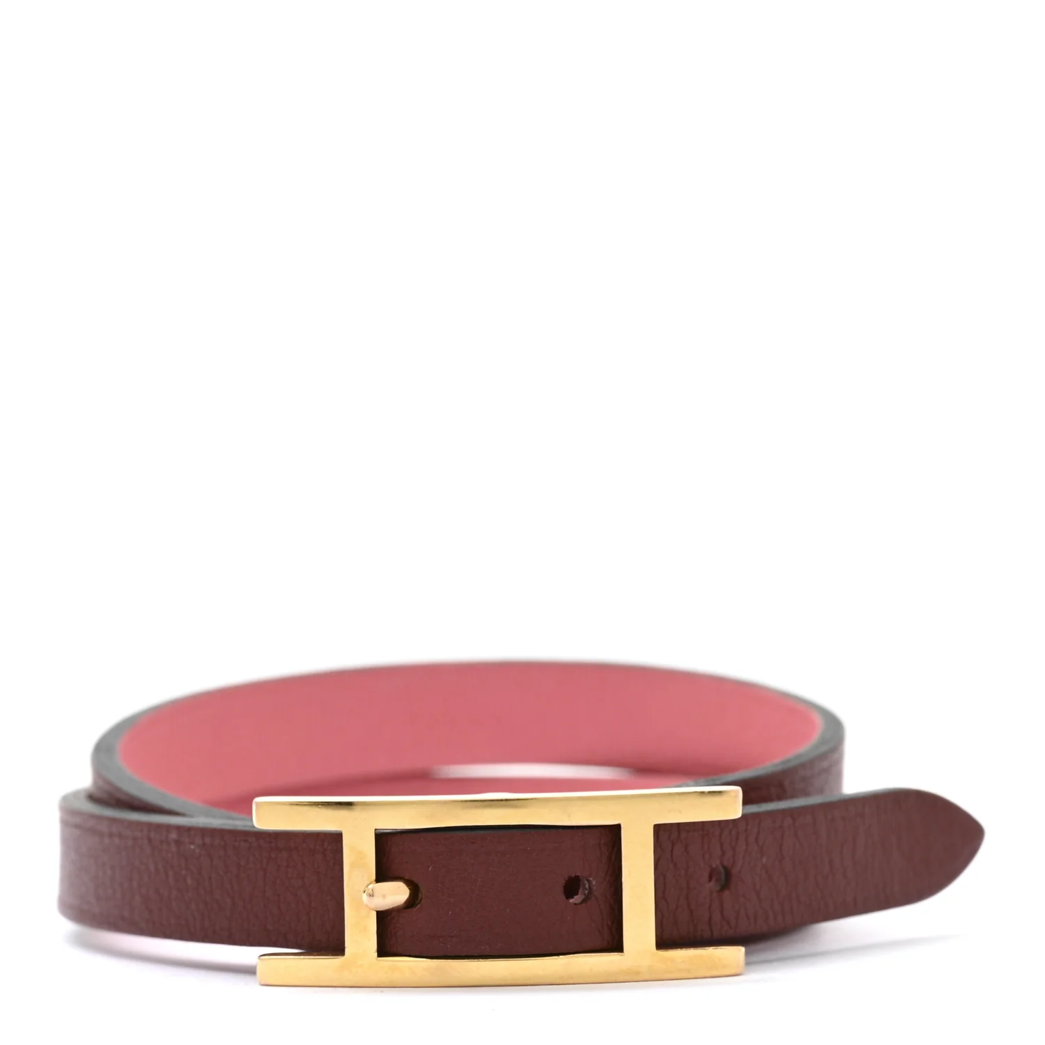 Swift Behapi Double Tour Reversible Bracelet T2 Rose Mexico Rouge H