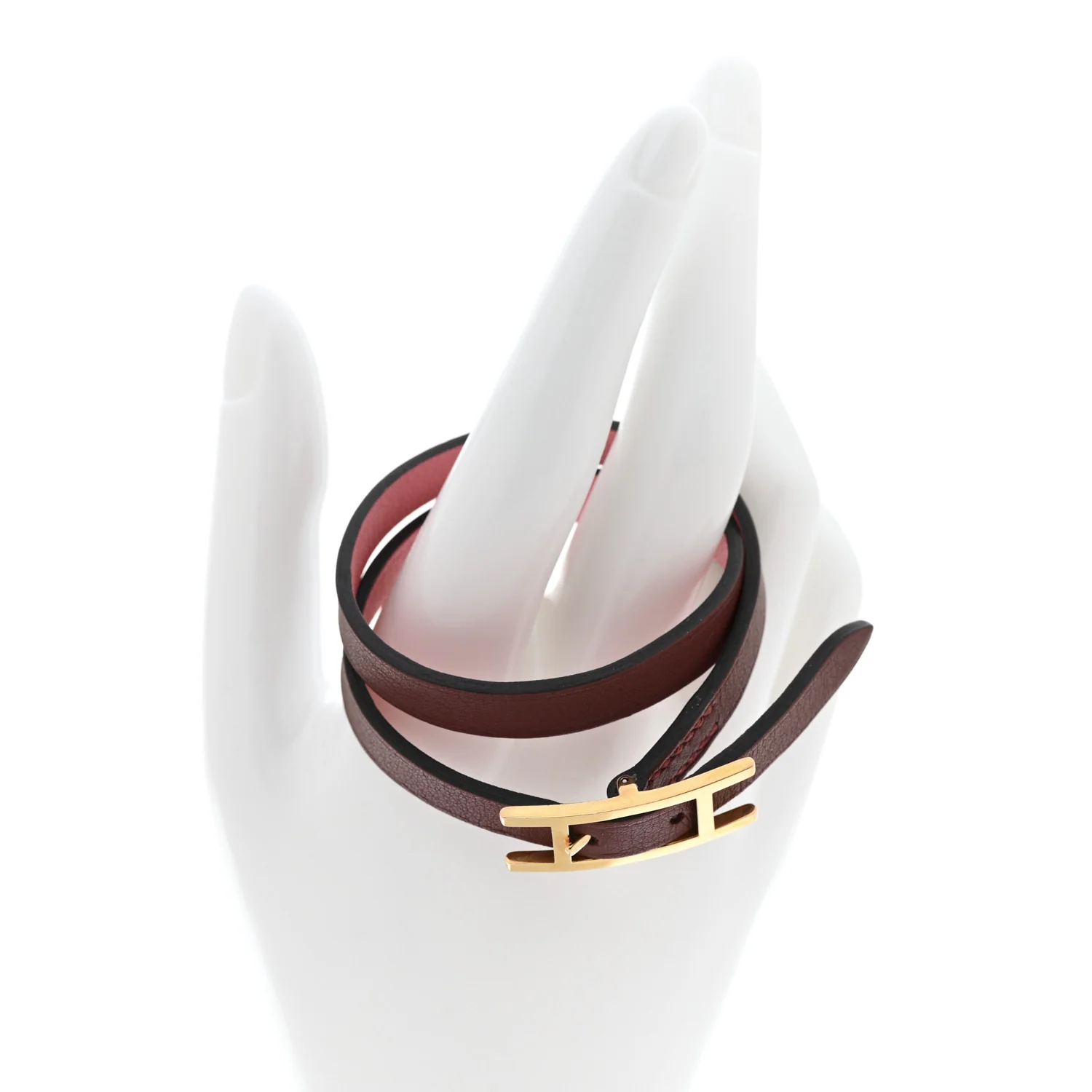 Swift Behapi Double Tour Reversible Bracelet T2 Rose Mexico Rouge H - Image 2
